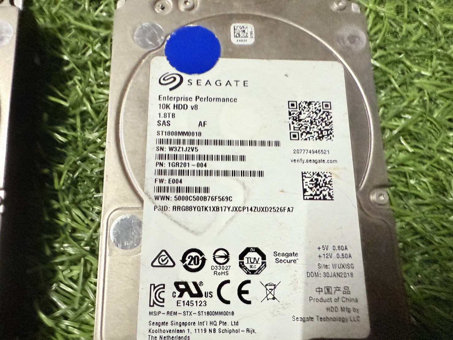 HDD Server Seagate 1.8TB SAS 2.5 6Gbps 10000RPM" (ใช้ได้กับ Dell R760 R460 R560) มี 2 ลูก