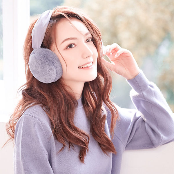 EarMuffs ที่ปิดหูกันหนาวขนนุ่ม แบบคาดผม พับเก็บได้ (12319L)