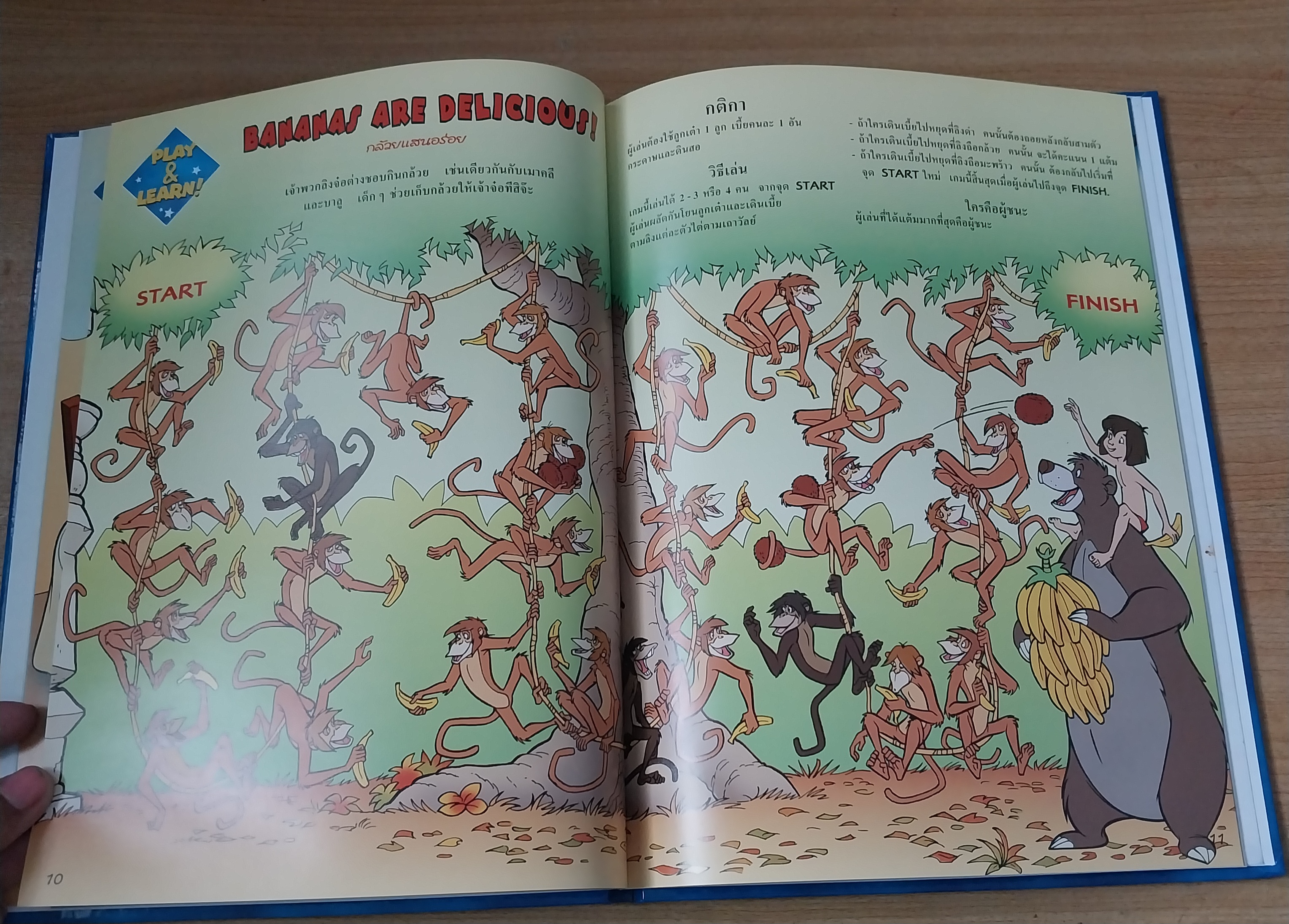 มีหลายภาพ Magic English เรียนภาษาอังกฤษกับดิสนีย์ ปก โดนัลดั๊ก ตอน อร่อยจังเลย หนังสือปกแข็งจาก Grolier International. ภาษาอังกฤษ-ไทย