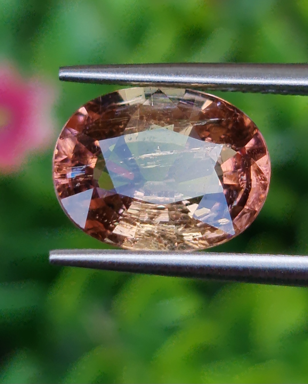 พลอย ทัวร์มาลีน Tourmaline Pink 4.29 กะรัต (Cts.) ดิบ Unheated พลอยแท้ อัญมณีมงคลประจําวันเกิด เครื่องประดับพลอย