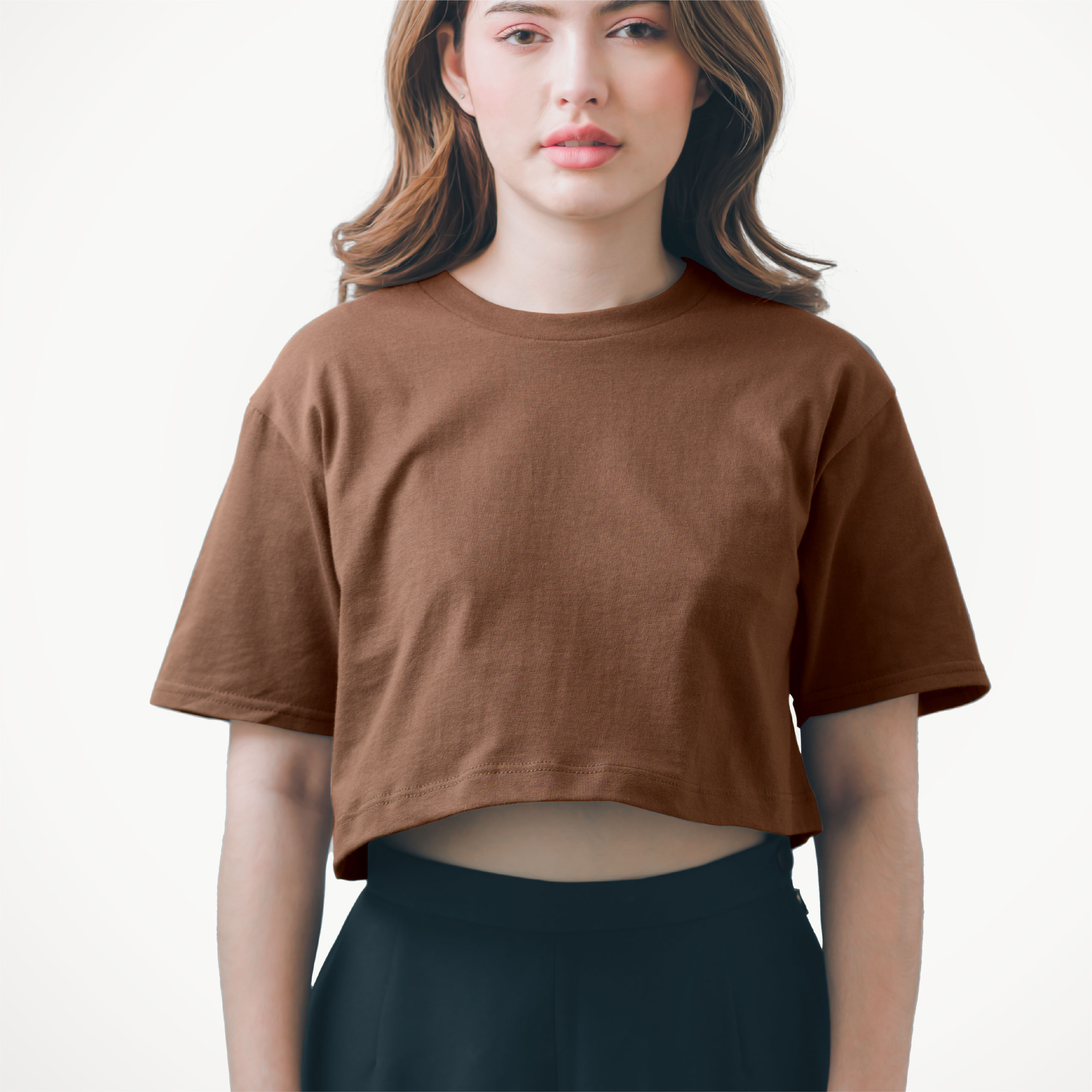 เสื้อยืด GILDAN 76C00 แคชชวล ครอป แขนสั้น