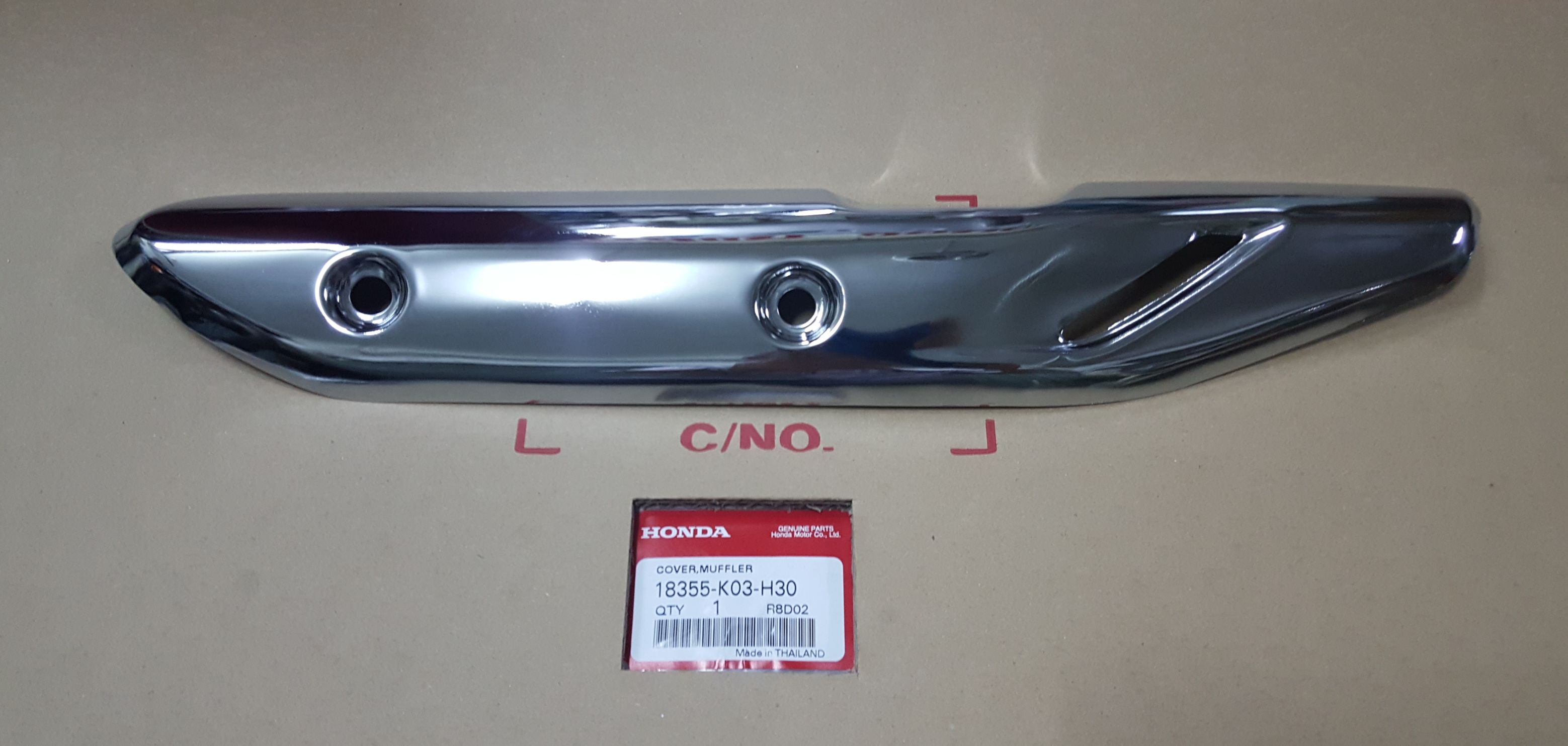 แผ่นบังท่อไอเสีย เวฟ110ไอ(ปี2014-20)ท่อตรง