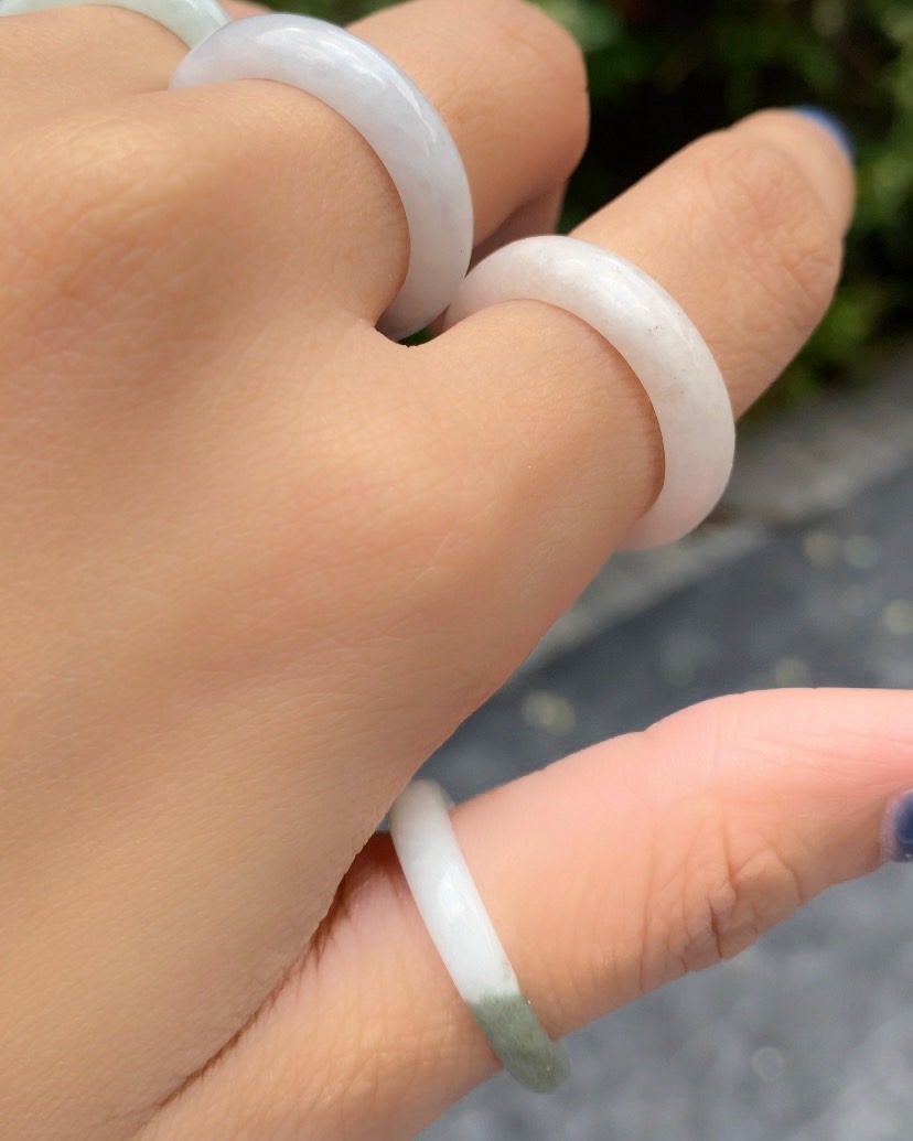 แหวนหยก (jadeite) Size 59 หยก พม่า แท้ (Myanmar Jade) Type A