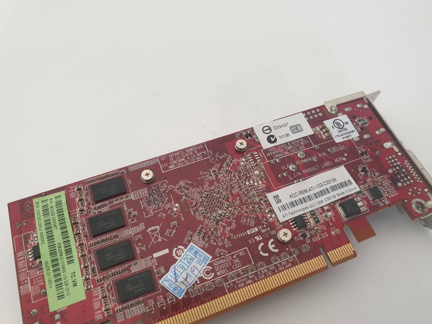 ATI FirePro V3900 1GB GDDR3 Video Graphics Card
