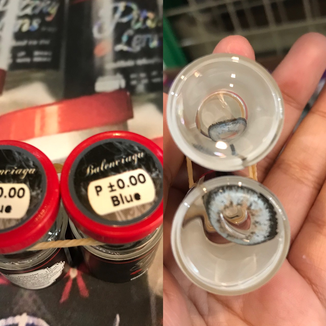 Pitchy lens สีฟ้า