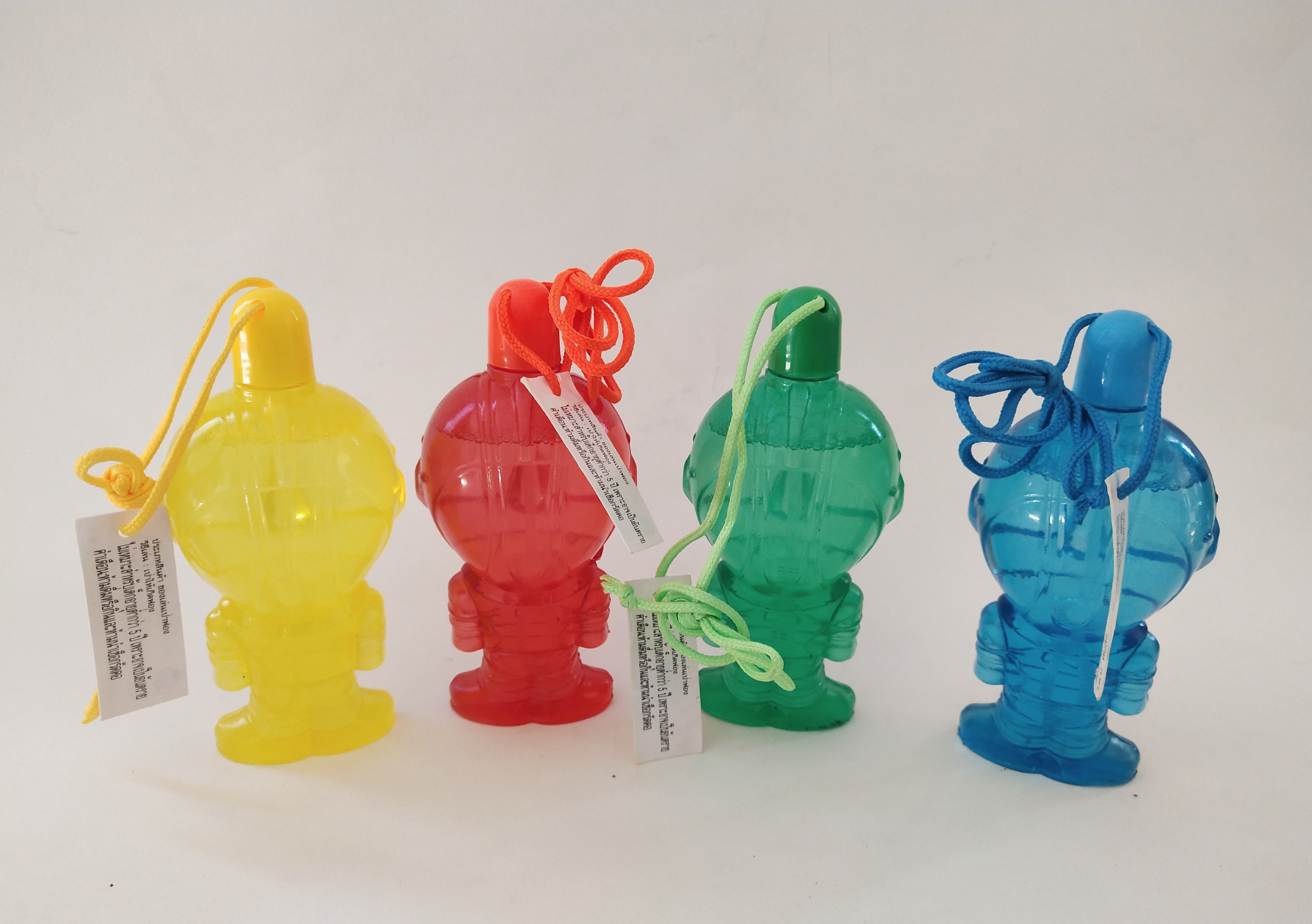 **ไม่มีน้ำสบู่ เซ็ทสบู่เป่าฟอง บั๊บเบิ้ล ในขวดจัมโบ้เอ Jumborge Ace พร้อมสายห้อยคอ 4สี