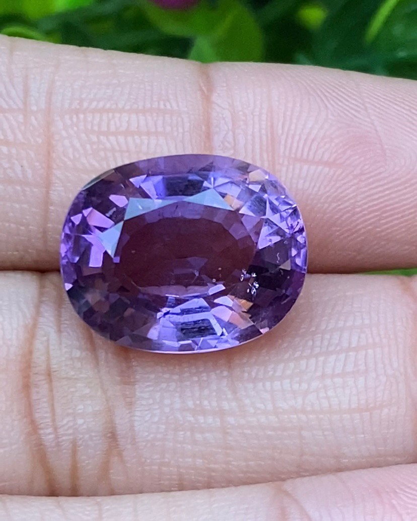 พลอย อเมทิส Amethyst 11.83 กะรัต (Cts.) พลอยแท้ อัญมณีมงคลประจําวันเกิด เครื่องประดับพลอย