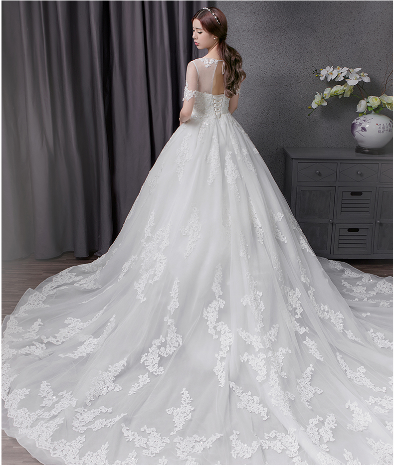 ชุดแต่งงาน แขนสี่ส่วน