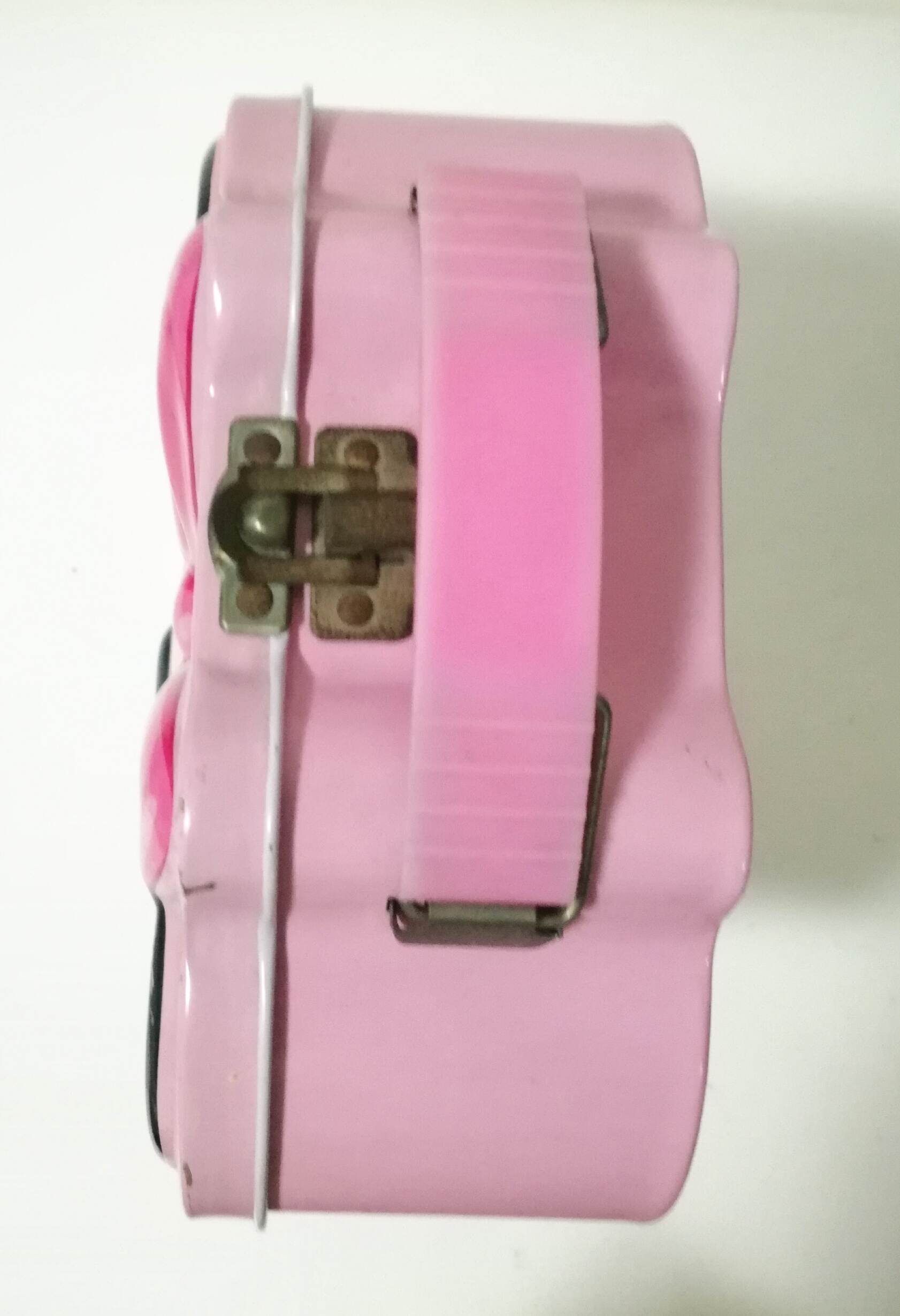 กล่องสังกะสีลาย มินนี่เมาส์ **ของเก่า มีตำหนิ โปรดตรวจสอบทุกภาพ, Minnie Mouse old metal box, see all pics for detail