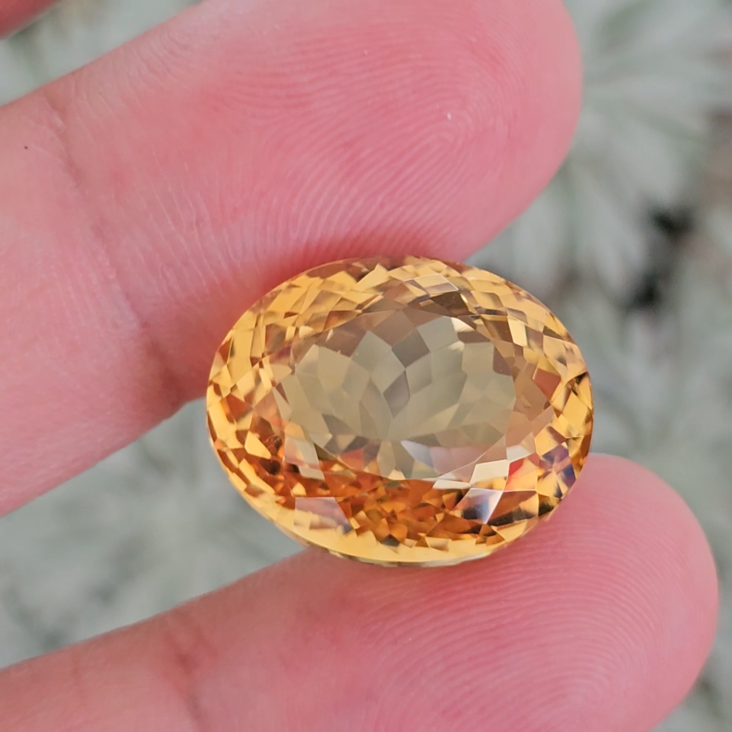 พลอย ซิทริน Citrine 25.92 กะรัต (Cts.) พลอยแท้ อัญมณีมงคลประจําวันเกิด เครื่องประดับพลอย
