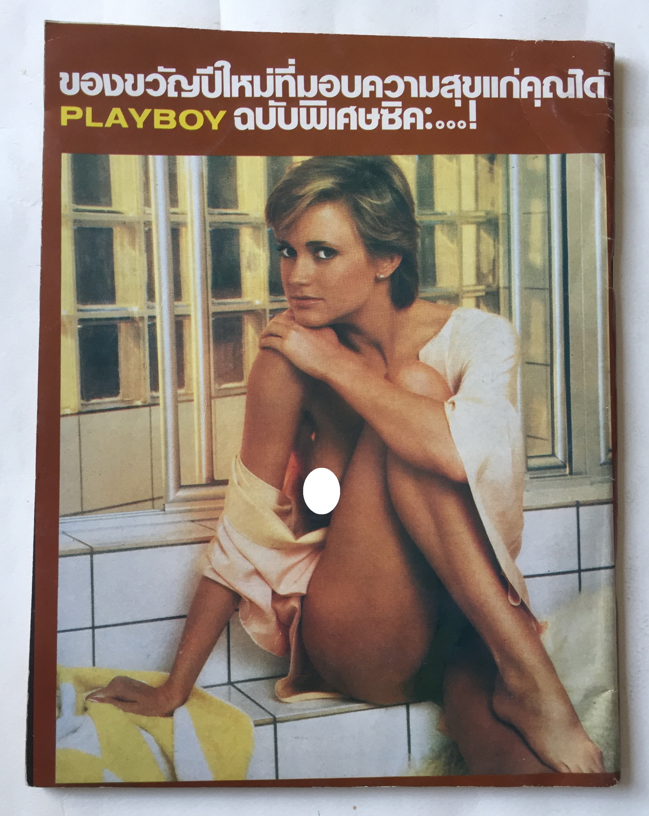 นิตยสารเพลย์บอยเก่าปกมีตำหนิตามภาพ ** ไม่มีของแถม Playboy ฉบับภาษาไทย ราคาปก 50 บาท