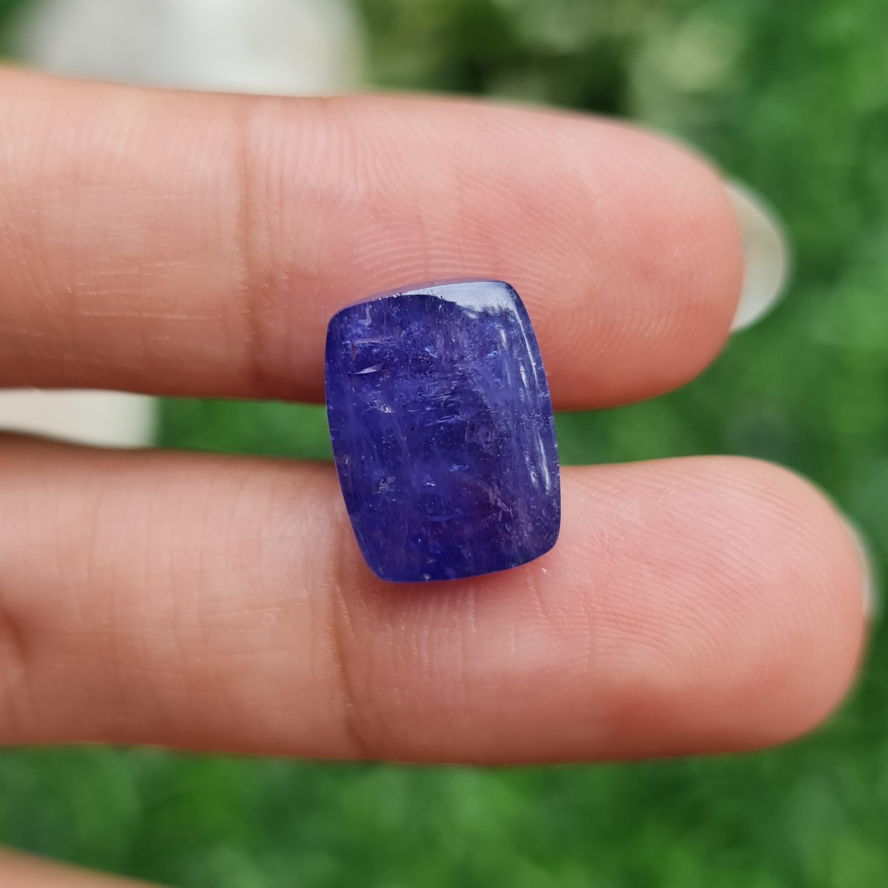 พลอย แทนซาไนท์ Tanzanite 11.69 กะรัต (Cts.) พลอยแท้ อัญมณีมงคลประจําวันเกิด เครื่องประดับพลอย