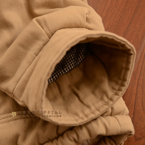 เสื้อโค้ทกันหนาวรุ่นหนาใส่ติดลบ ฮู้ดผ่าซิป ซับผ้าขนนุ่ม (10836LM)