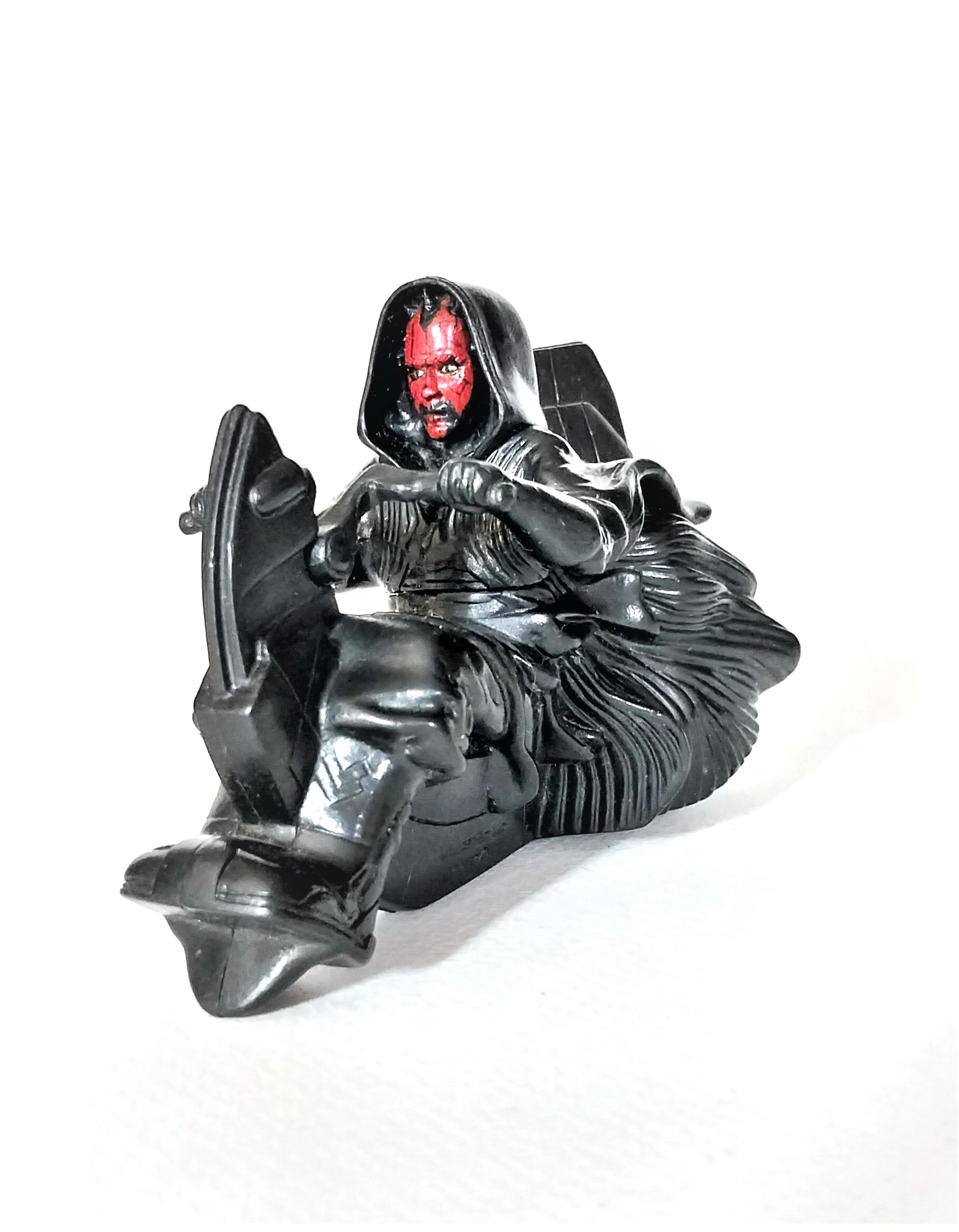 ดาร์ทโมล (Darth Maul) ขี่มอเตอร์ไซค์ วิ่งไม่ได้ ขนาดประมาณ 7*11ซม. จากภาพยนต์เรื่อง สตาร์ วอส์ (Star Wars)