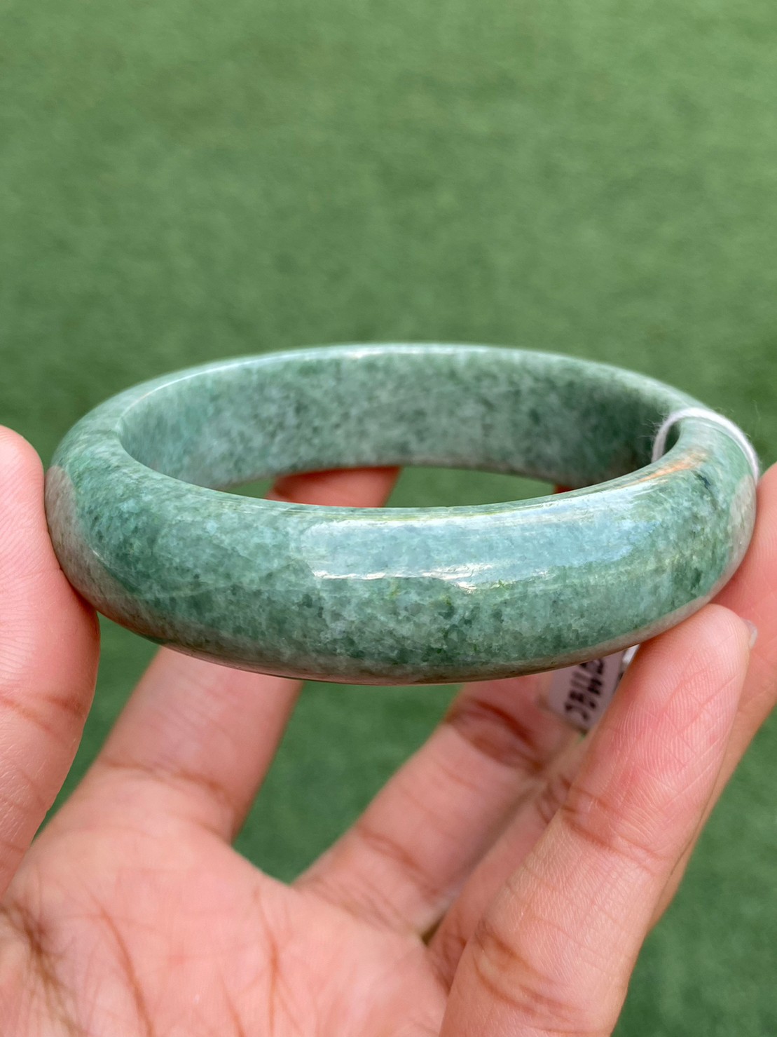 JB6605003 หยก พม่า แท้ Jade กำไลหยก (Jadeite bracelet) พม่า (Myanmar) 57.9 มม.