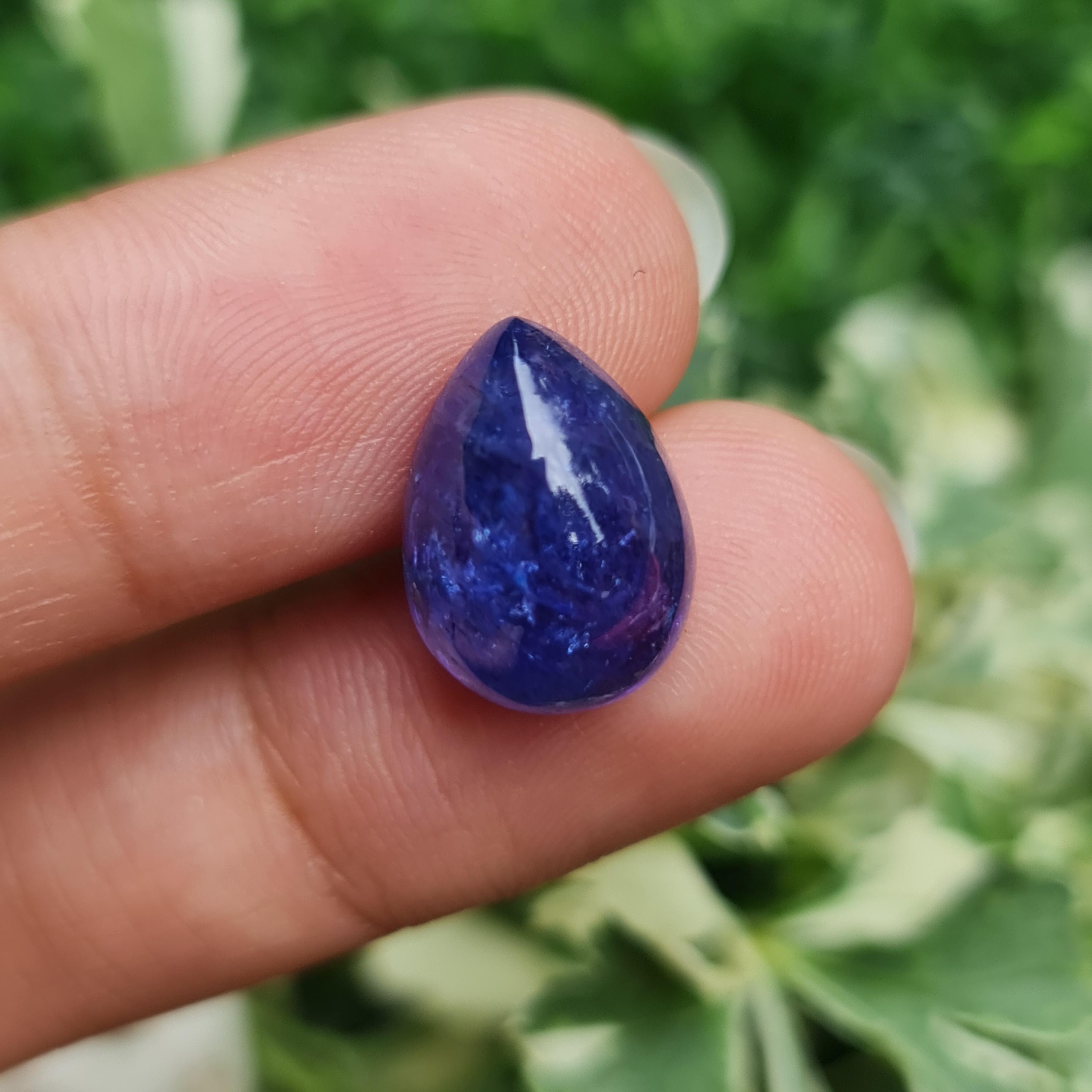 พลอย แทนซาไนท์ Tanzanite 10.09 กะรัต (Cts.) พลอยแท้ อัญมณีมงคลประจําวันเกิด เครื่องประดับพลอย