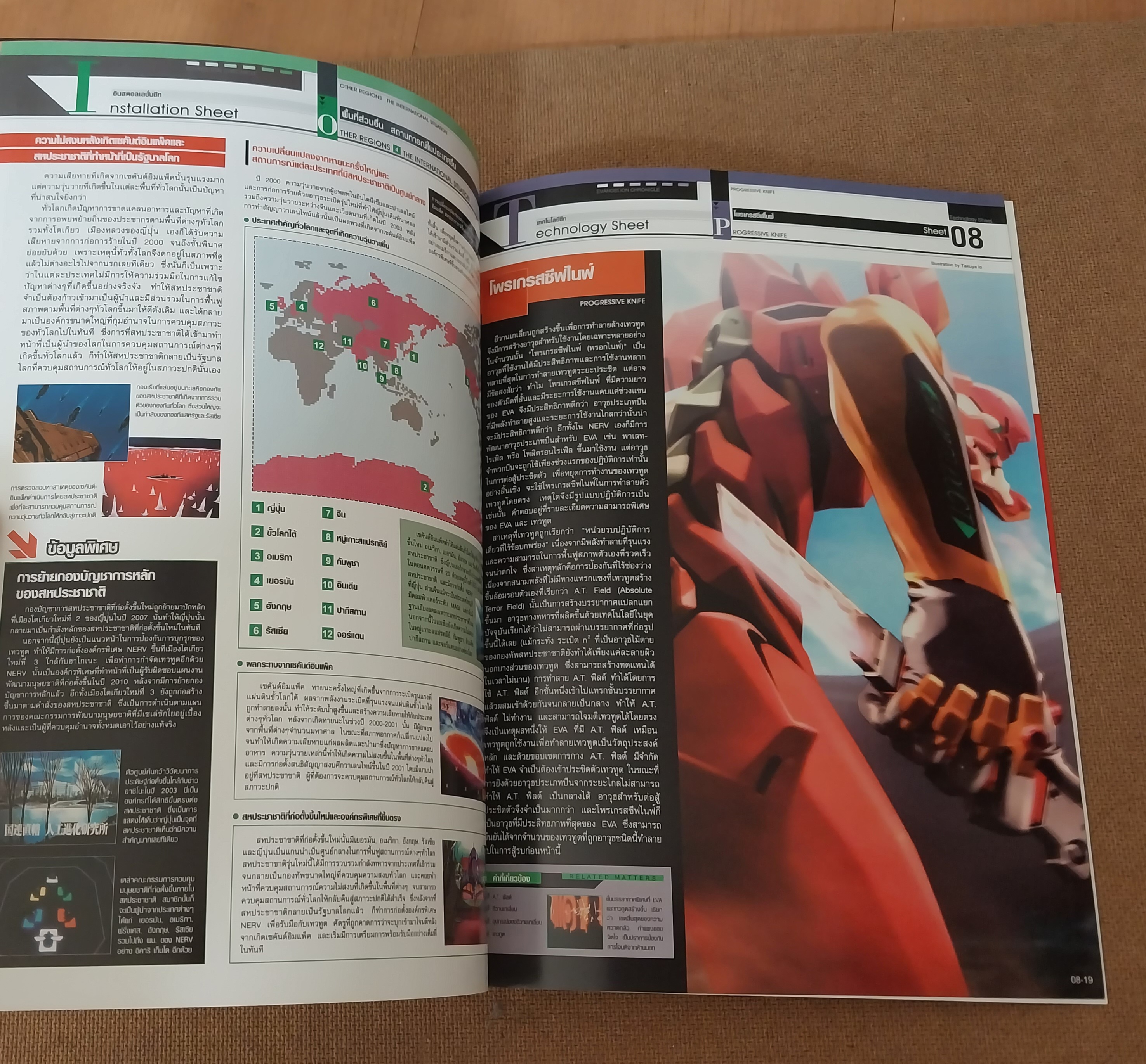 มีหลายภาพ,แกะเพื่อถ่ายรูป สารานุกรม สำหรับแฟนพันธุ์แท้อีวานเกเลี่ยน พิมพ์ 4 สีสวยงาม ตลอดทั้งเล่ม ฉบับที่ 8, Evangelion chronicle