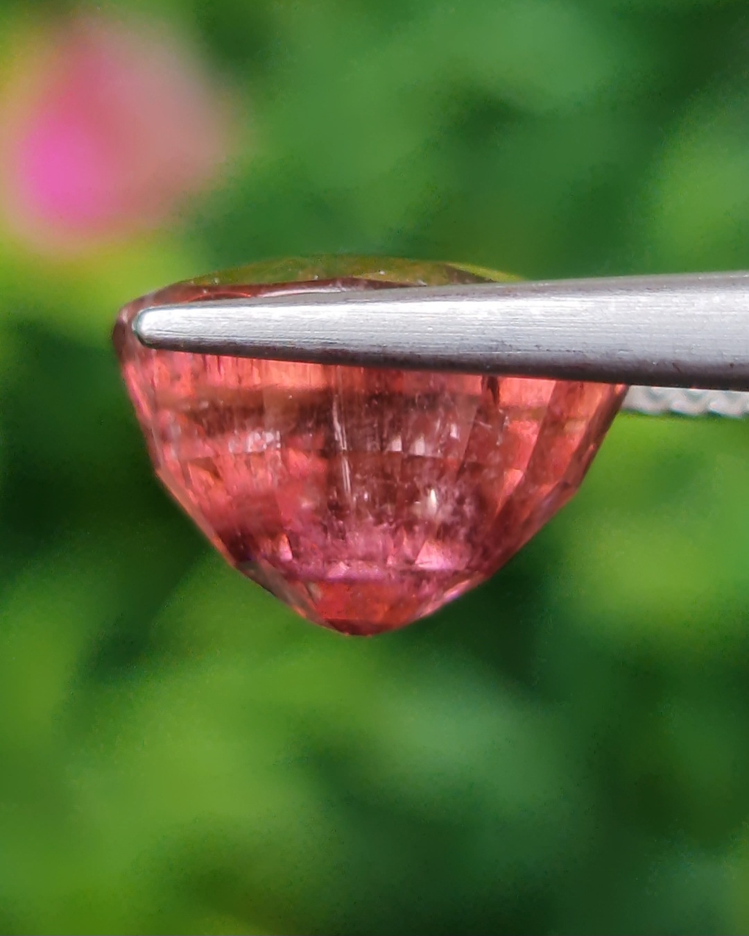 พลอย ชมพู พิ้งค์ ทัวร์มารีน (Pink Tourmaline) 4.87 กะรัต (Cts.) อัญมณีมงคลประจําวันเกิด เครื่องประดับพลอย