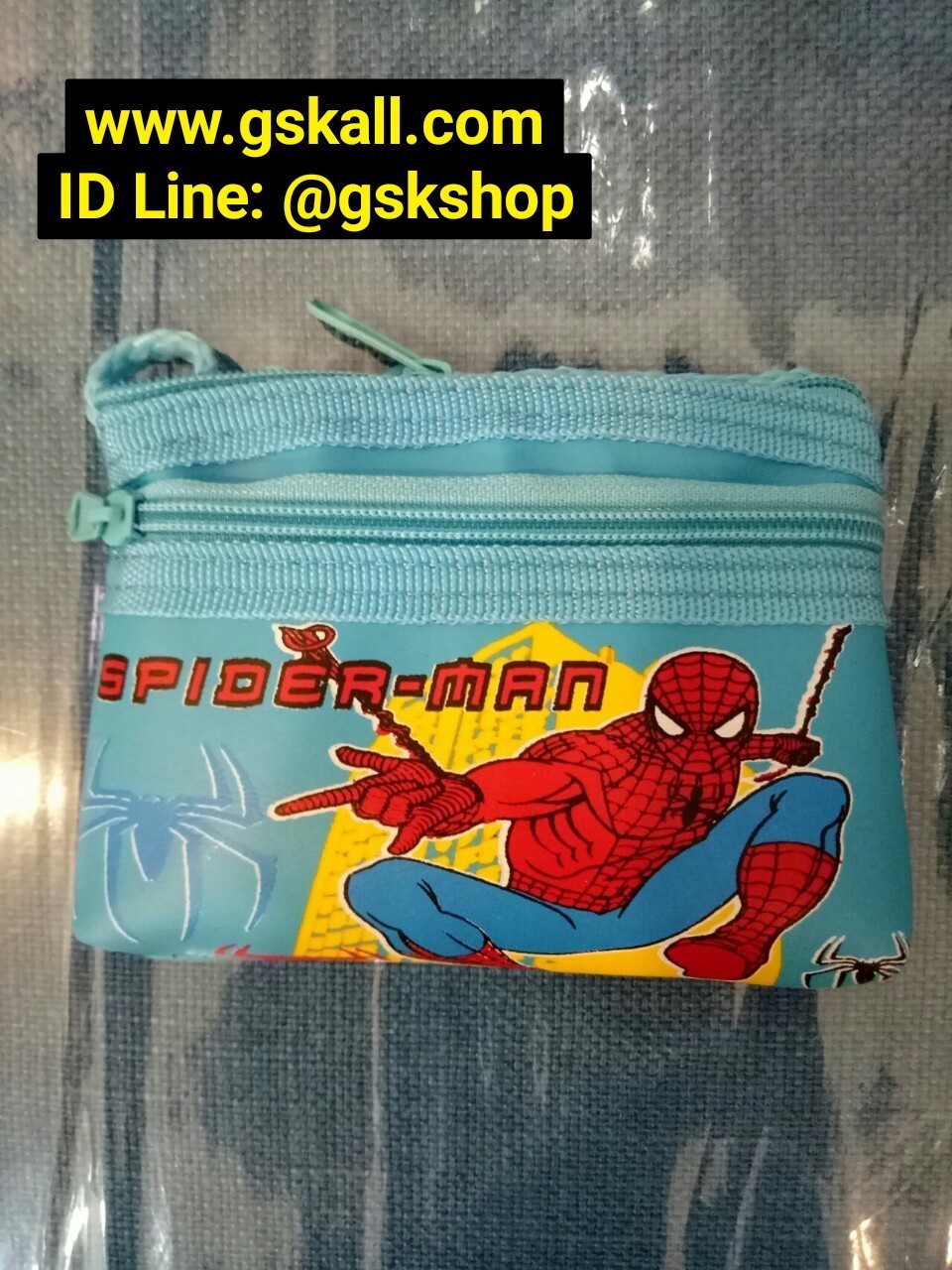 กระเป๋าเด็กมีสองซิปลายสไปเดอร์แมน