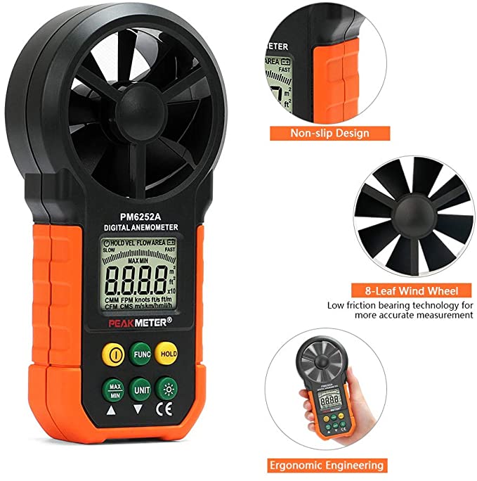 PEAKMETER เครื่องวัดแรงลม PM6252A