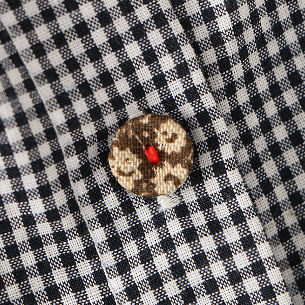 เดรสเชิ้ตแฟชั่นญี่ปุ่น แขนยาว ปักลายแมวตกปลา (12300LM)