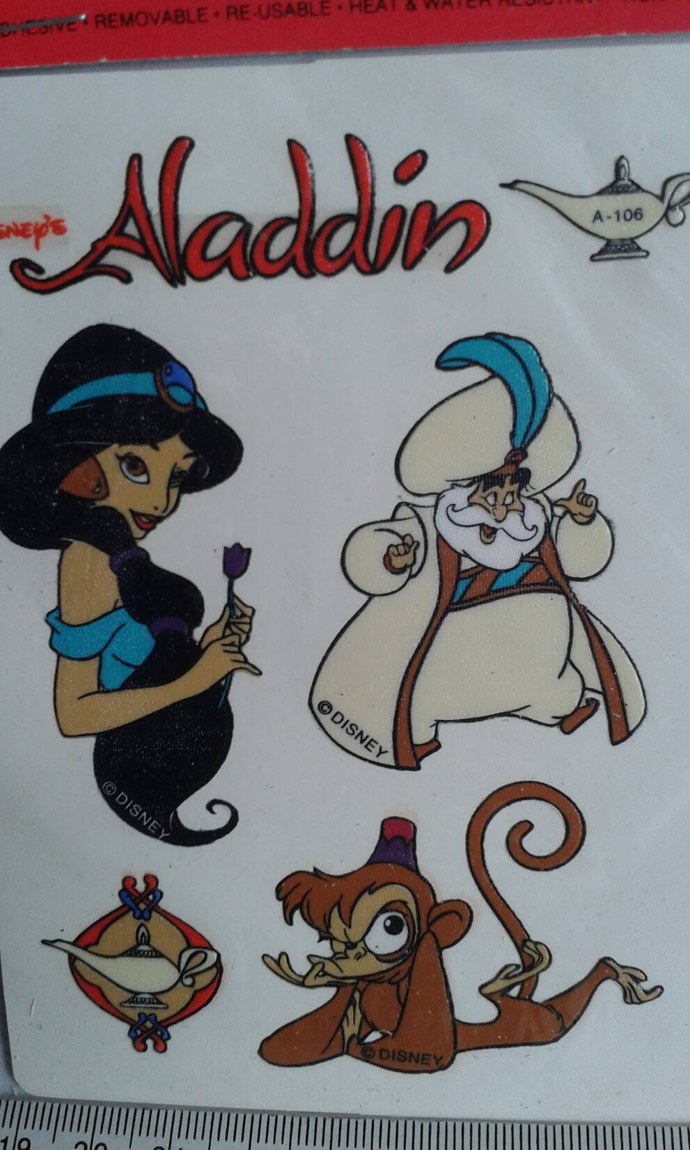 Magic Sticker,Disney's character, Aladdin เมจิก สติ๊กเกอร์ จากดิสนีย์ ลาย อาละดิน