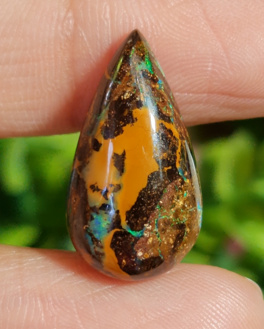 พลอย โบลเดอร์ โอปอล ออสเตรเลีย Australian Boulder Opal 14.60 กะรัต (Cts.) พลอยแท้ อัญมณีมงคลประจําวันเกิด เครื่องประดับพลอย