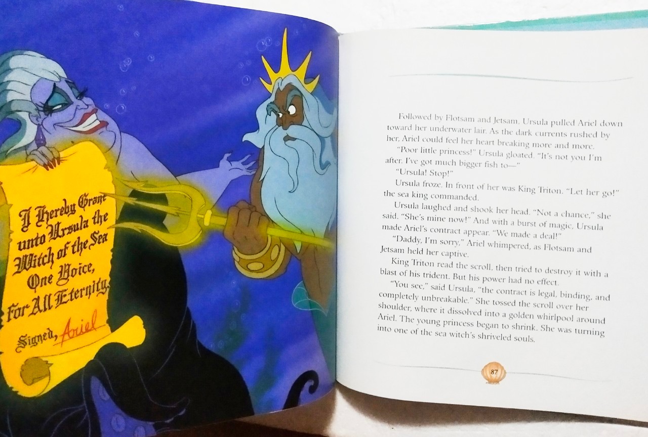 หนังสือนิทานภาพสวย**ปกหลังมีตำหนิตรงสันบนและมีรอยตามภาพ, เจ้าหญิงเงือกน้อย แอเรี่ยล The Little Mermaid