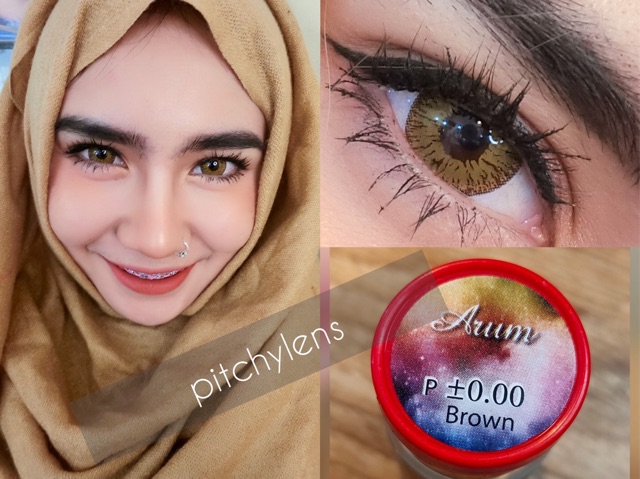Pitchy lens สีน้ำตาล