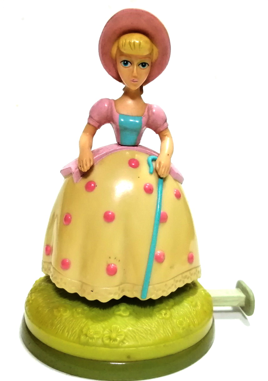 ของเล่น ของสะสม **กลไกบางส่วนไม่สมบูรณ์เก่าเก็บตามเวลา โบพี้ฟ Bo Peep แคแรคเตอร์ตััวสำคัญ จากเรื่อง TOY STORY ทอยส์ สตอรี่ ตัวนี้เป็น พรีเมี่ยมจาก แมคโดนัลด์ สูงราว 14 ซม.