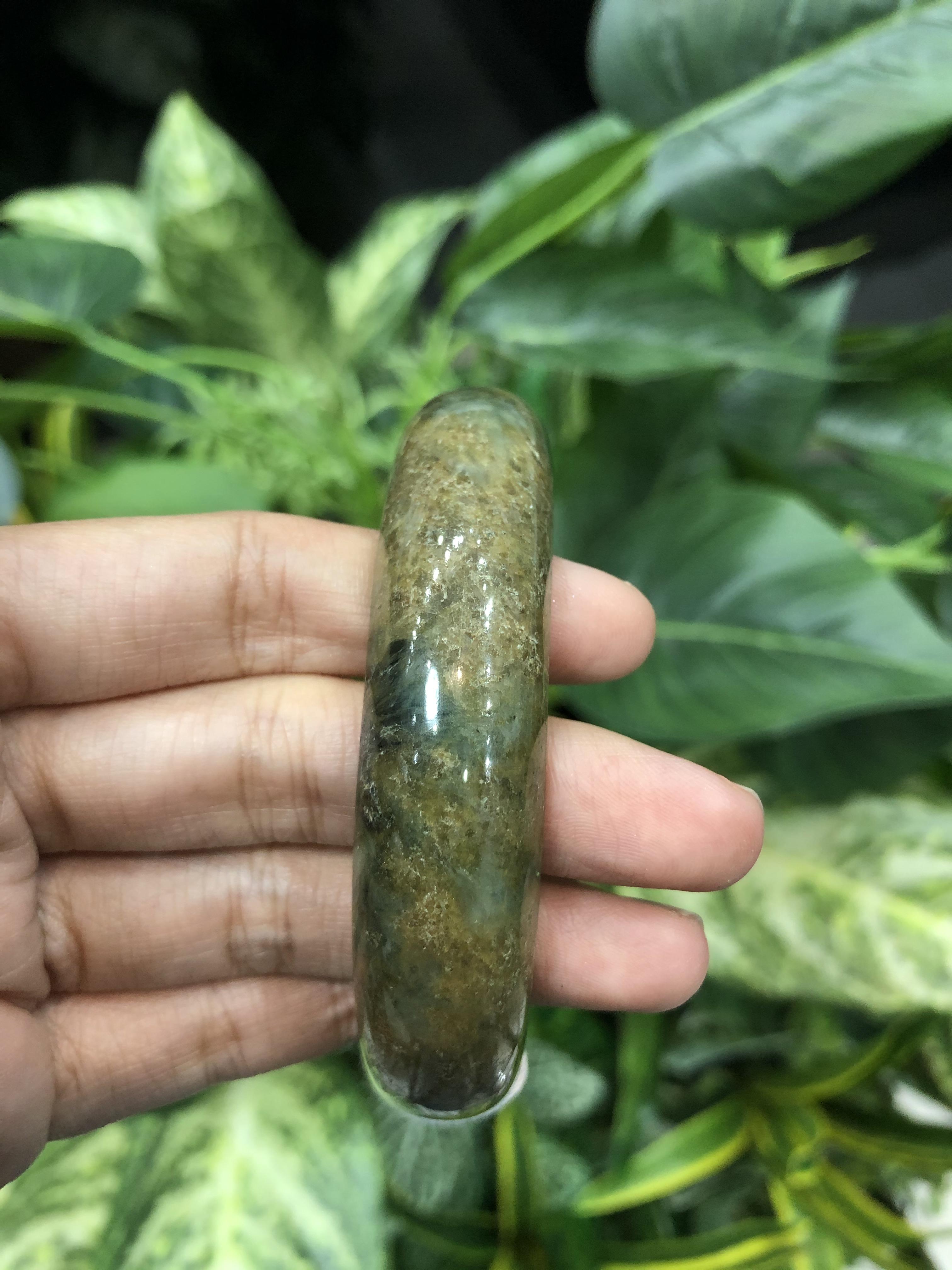 ๋J05C0117 หยก พม่า แท้ Jade กำไลหยก 62.3 มม (Jade bracelet) พม่า (Myanmar)