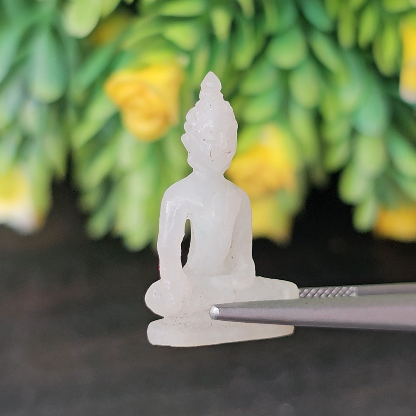 หยก แกะสลัก รูป พระ (Burmese jadeite) 10.04 กะรัต (cts.) หยก พม่า แท้