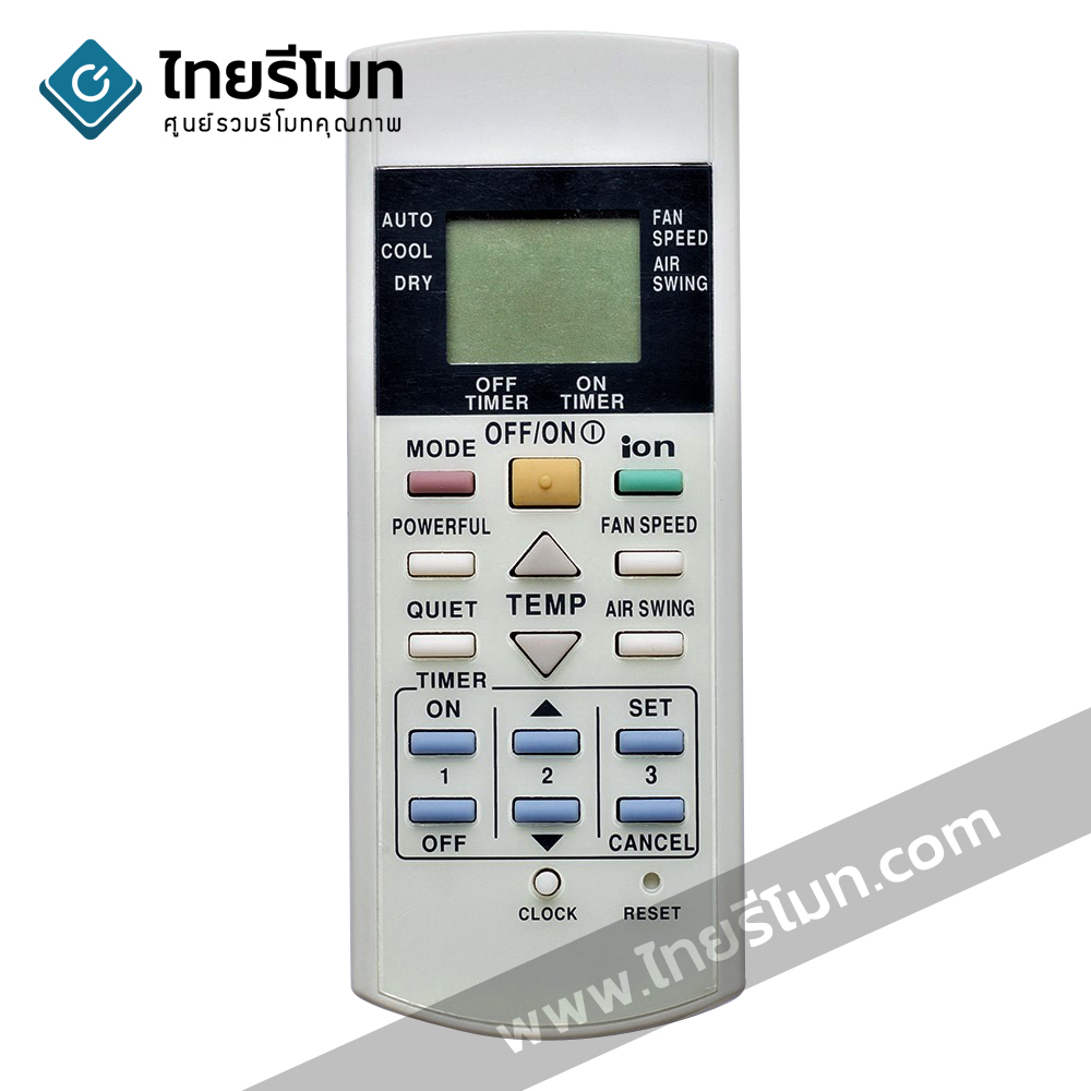 รีโมทแอร์ Panasonic รุ่นion