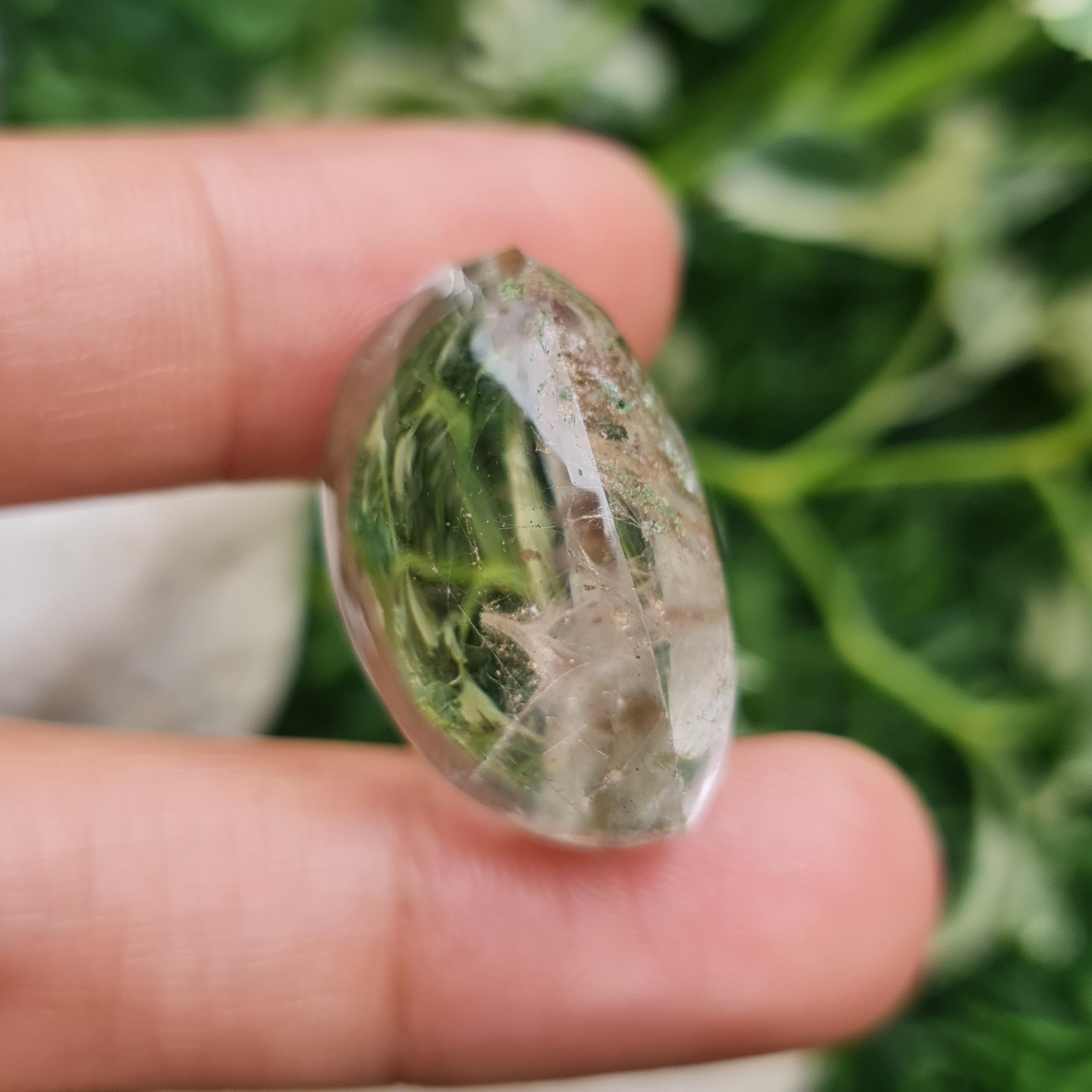 โป่งข่าม ควอตซ์ Rutilated Quartz 52.45 กะรัต Cts. พลอยแท้ อัญมณีมงคลประจําวันเกิด เครื่องประดับพลอย
