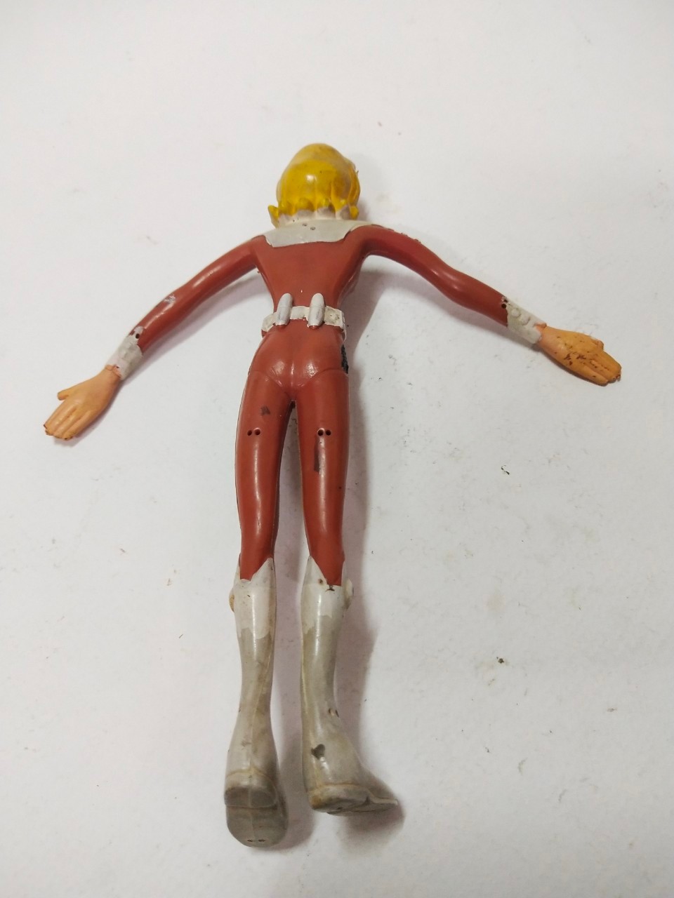 ตุ๊กตายางดัด กัปตัน Flam johann landor จากเรื่อง กัปตันฟิวเจอร์ ของ POPY 1979 งานเก่าสะสม เก่าเก็บตามสภาพ