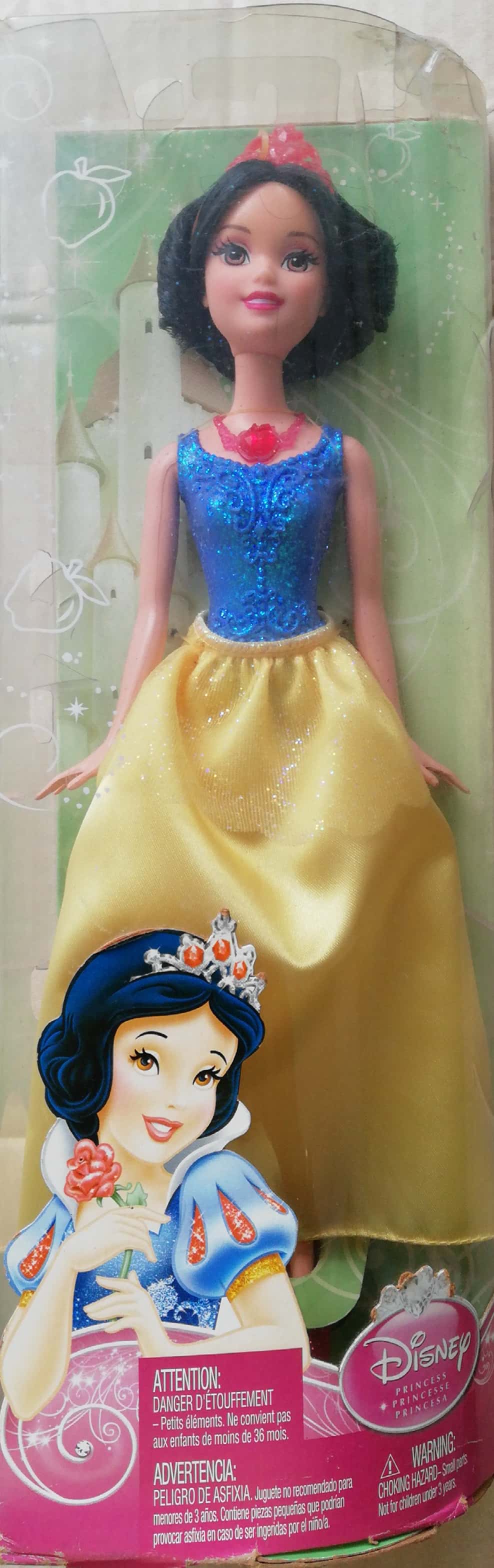 ของสะสมในแพ็ค Disney Princess, Princess Snow White เจ้าหญิงดิสนีย์ เจ้าหญิงสโนว์ไวท์ ใส่เสื้อไม่มีแขน, ลิขสิทธิ์แมทเทล, Mattel