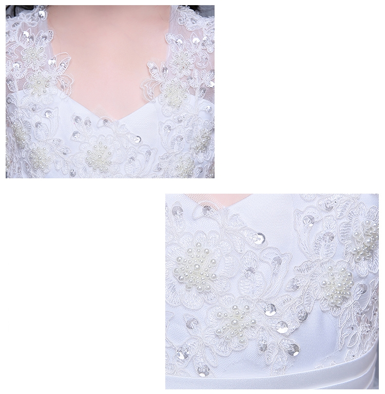 Pre-order ชุดราตรีเด็ก สไตล์เจ้าหญิง แขนกุด คอวี ปักเลื่อม แต่งผ้าลูกไม้ช่วงอก กระโปรงตาข่ายฟูฟ่อง ปล่อยชายยาวด้านหลัง