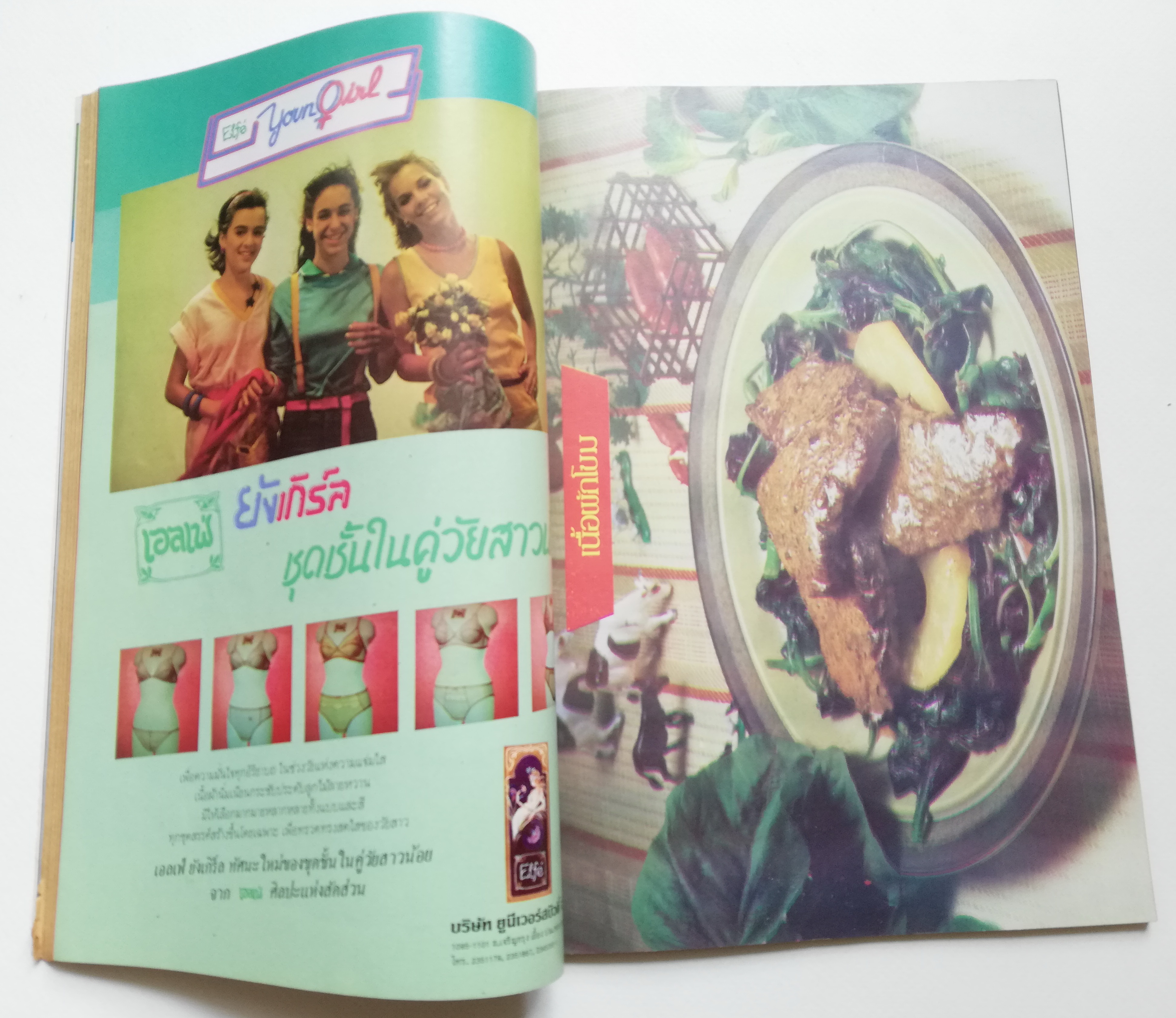 นิตยสารเก่าปี 2526 "แม่บ้าน ปีที่7 เล่มที่ 127 ปักษ์หลัง พฤษภาคม 2526 " -แกงเป็ดสดกับเกาลัด,เนื้อปักโขม -ปลาหน้าเห็ด,ขนมบั้วตุ่ม,คุกกี้ไก่ -ความสุขที่คุณเริ่มต้นได้จากในครัว