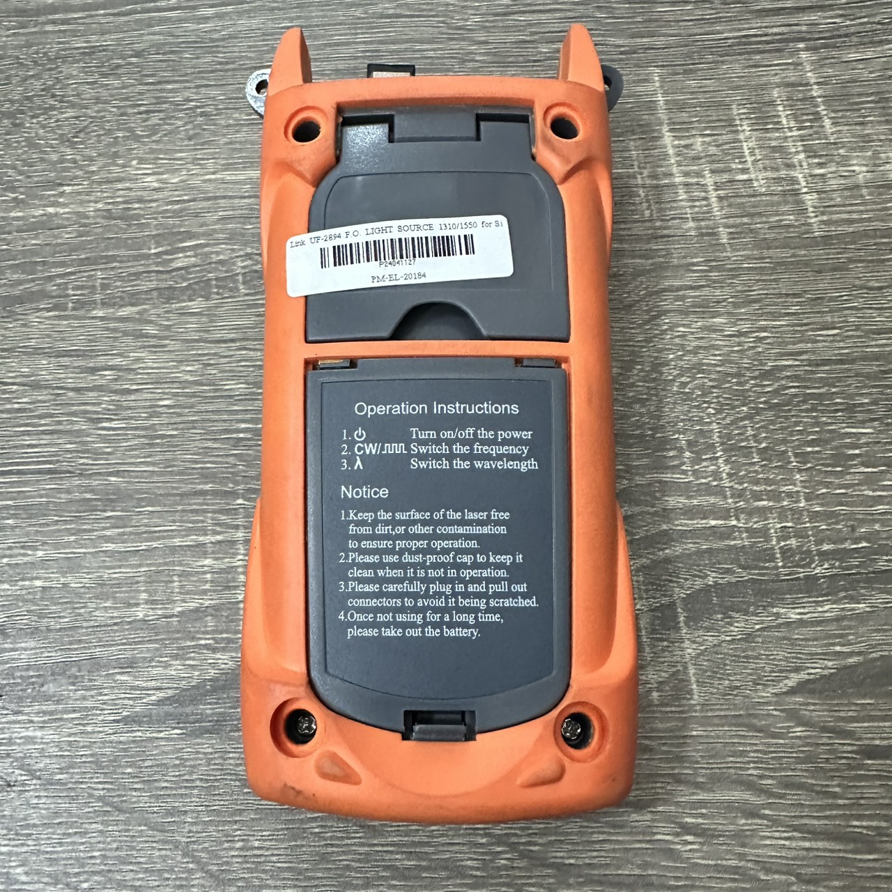 Link UF-2894 F.O. LIGHT SOURCE 1310/1550 for Single Mode Cable