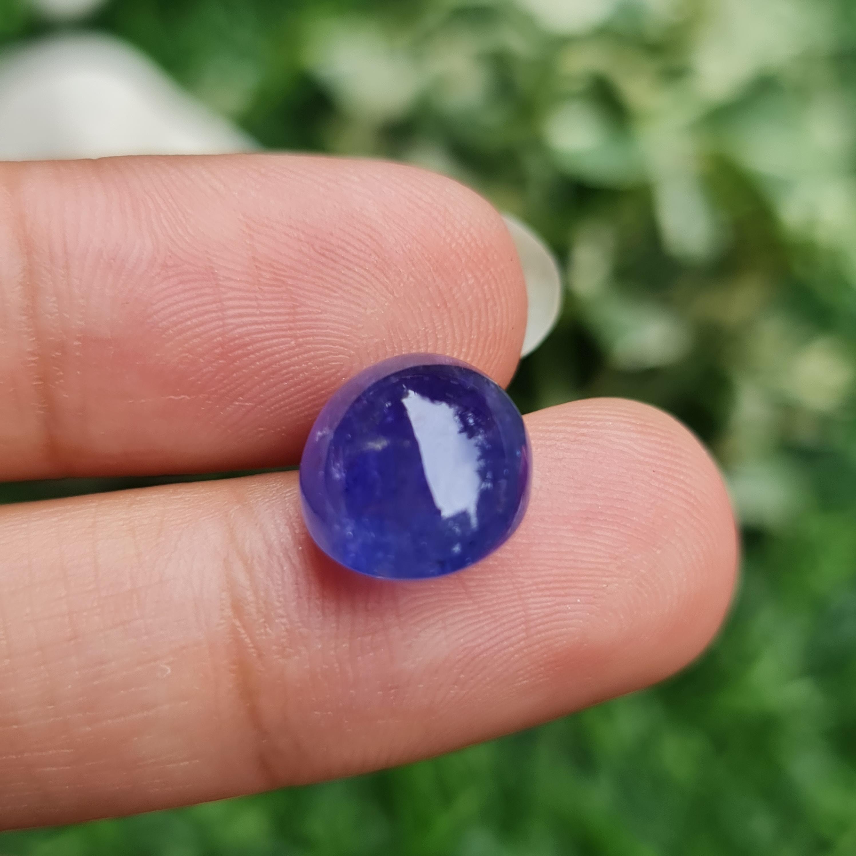 พลอย แทนซาไนท์ Tanzanite 8.18 กะรัต (Cts.) พลอยแท้ อัญมณีมงคลประจําวันเกิด เครื่องประดับพลอย