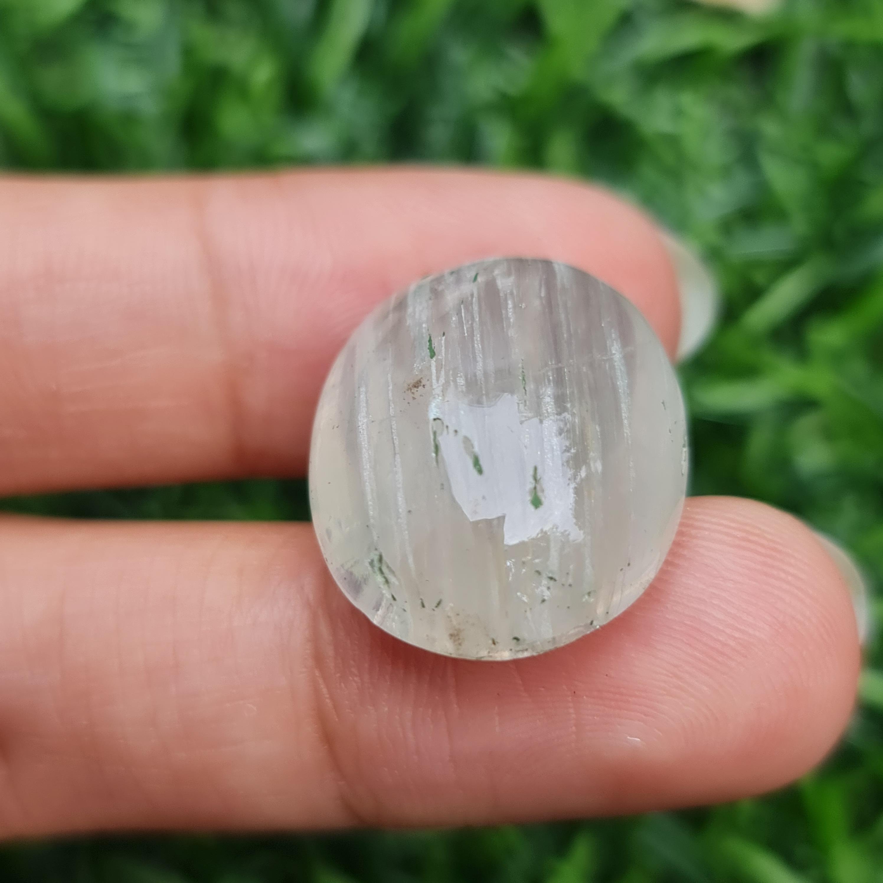โป่งข่าม ควอตซ์ Rutilated Quartz 27.49 กะรัต Cts. พลอยแท้ อัญมณีมงคลประจําวันเกิด เครื่องประดับพลอย