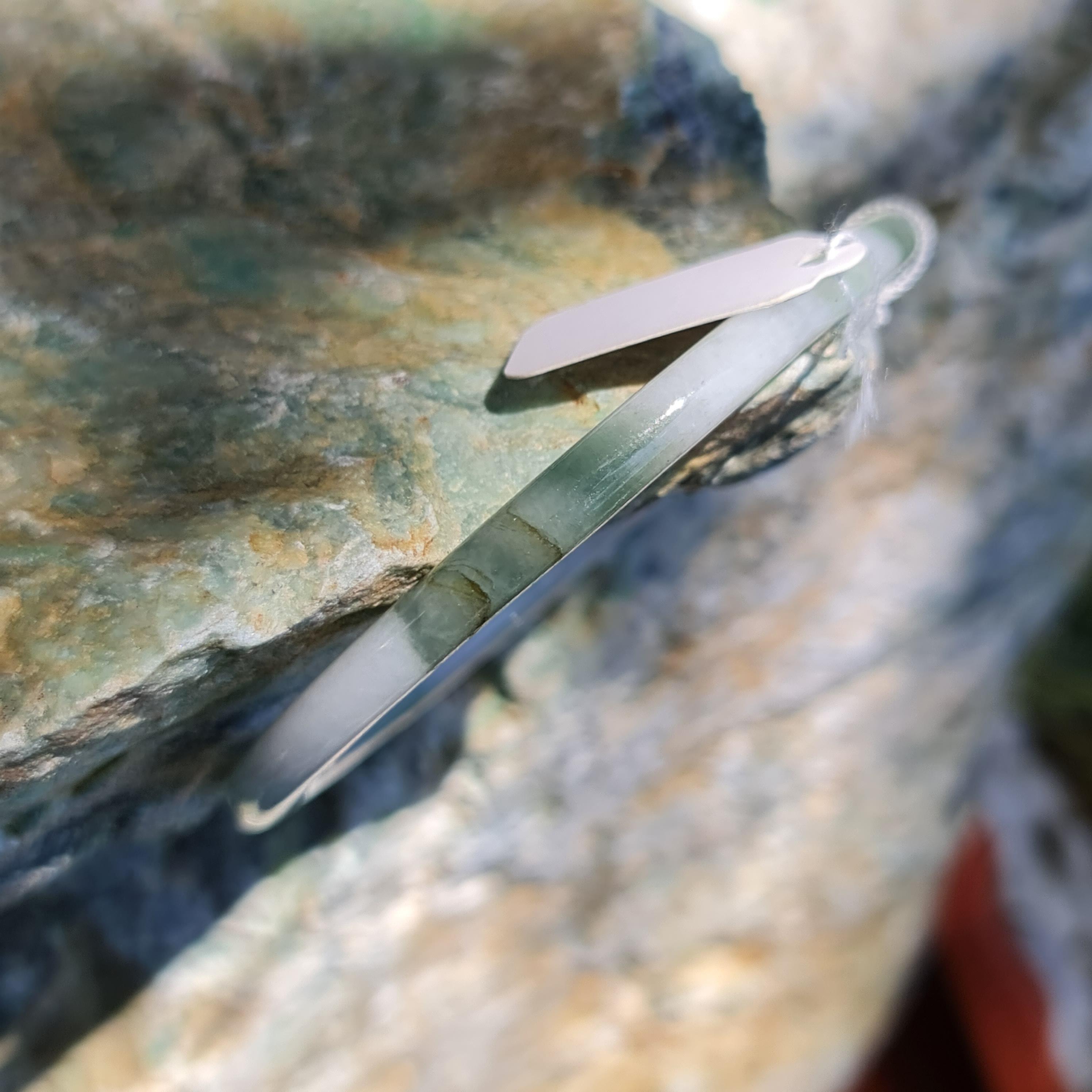 JB6711043 หยก พม่า แท้ Jade กำไลหยก 56.1 มม. (Jadeite bracelet) พม่า (Myanmar)