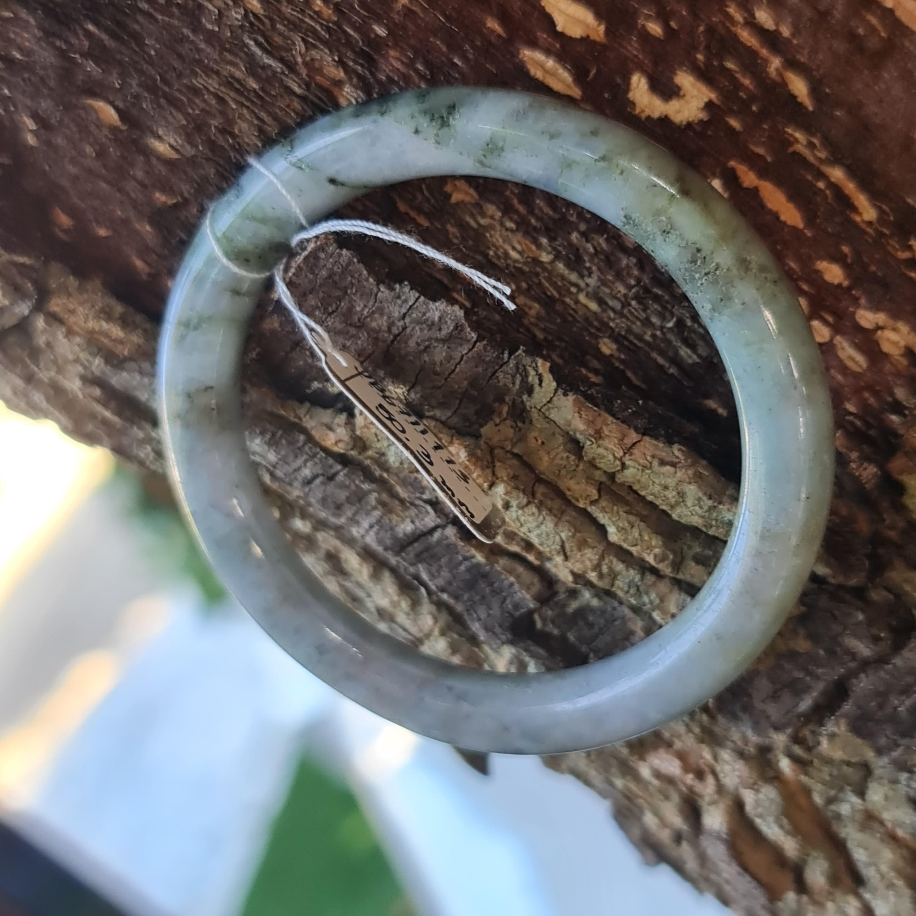 JB6711113 หยก พม่า แท้ Jade กำไลหยก (Jadeite bracelet) พม่า (Myanmar) 50.3 มม.