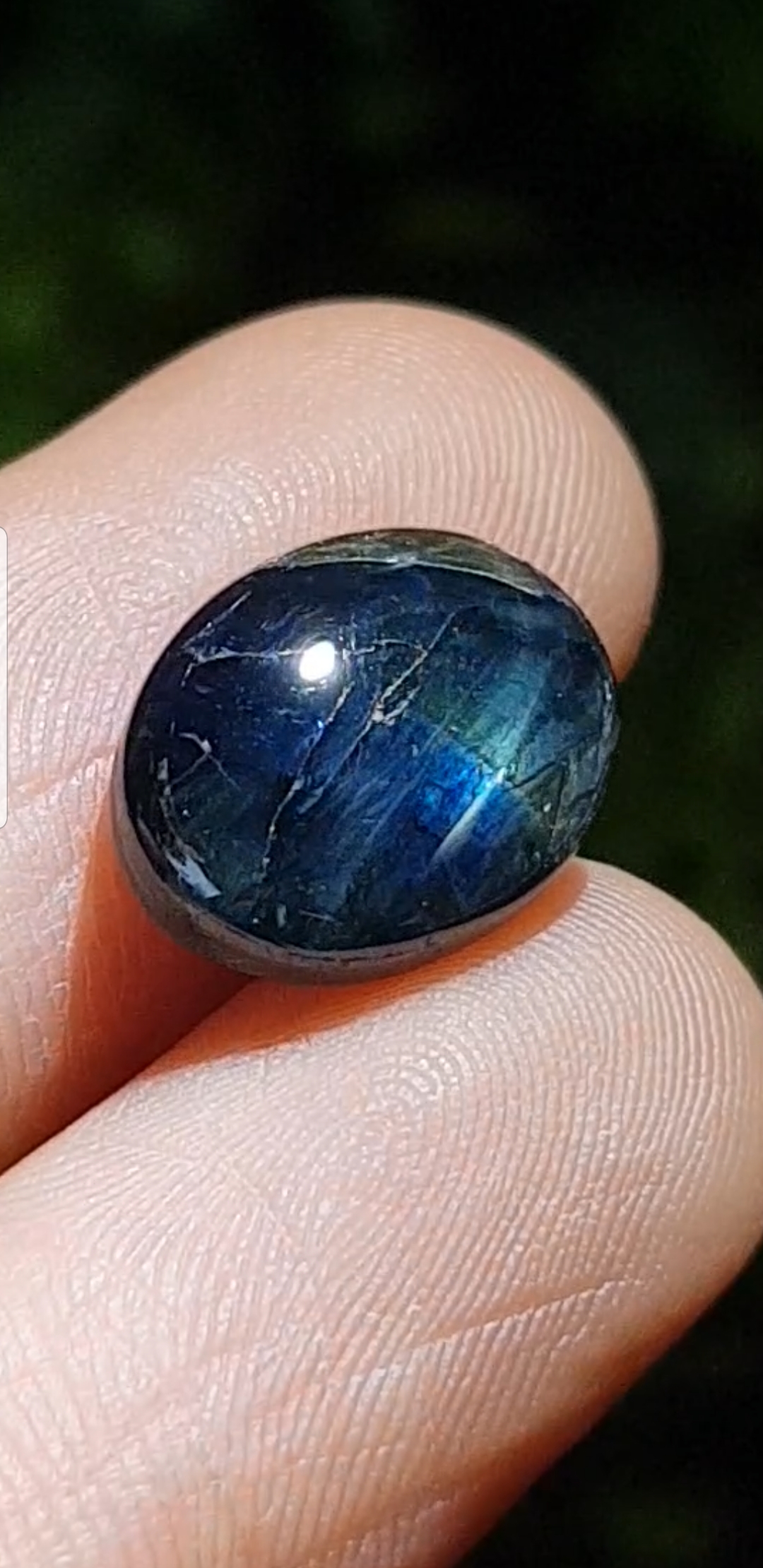 พลอย ไพลิน สตาร์ แซฟไฟร์ Blue Star Sapphire 7.94 กะรัต (Cts.) ดิบ Unheated พร้อมใบเซอร์ พลอยแท้ อัญมณีมงคลประจําวันเกิด เครื่องประดับพลอย