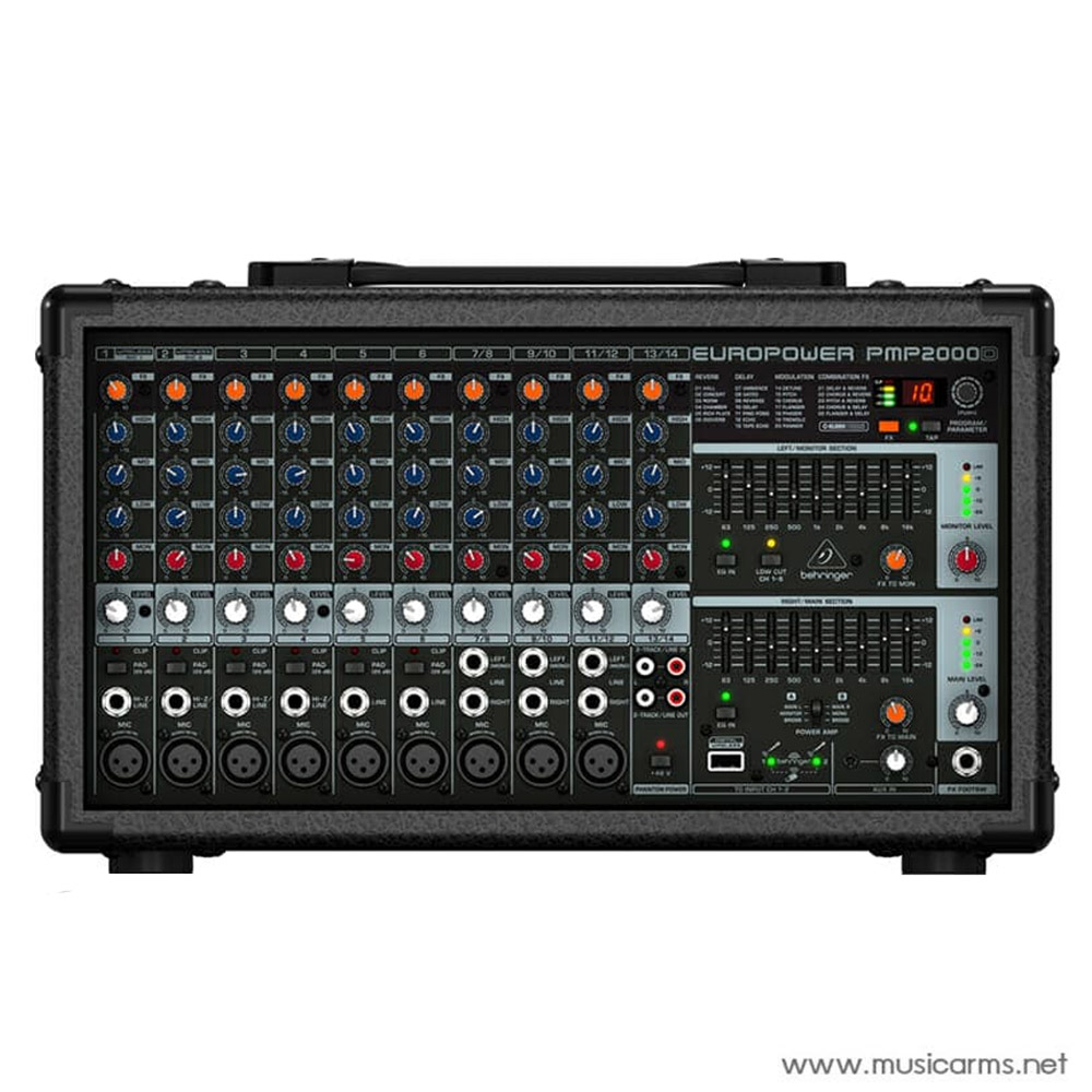 Behringer EUROPOWER PMP2000D เพาเวอร์มิกซ์ขนาด 14 แชนแนล มีกำลังขับ 2000 วัตต์