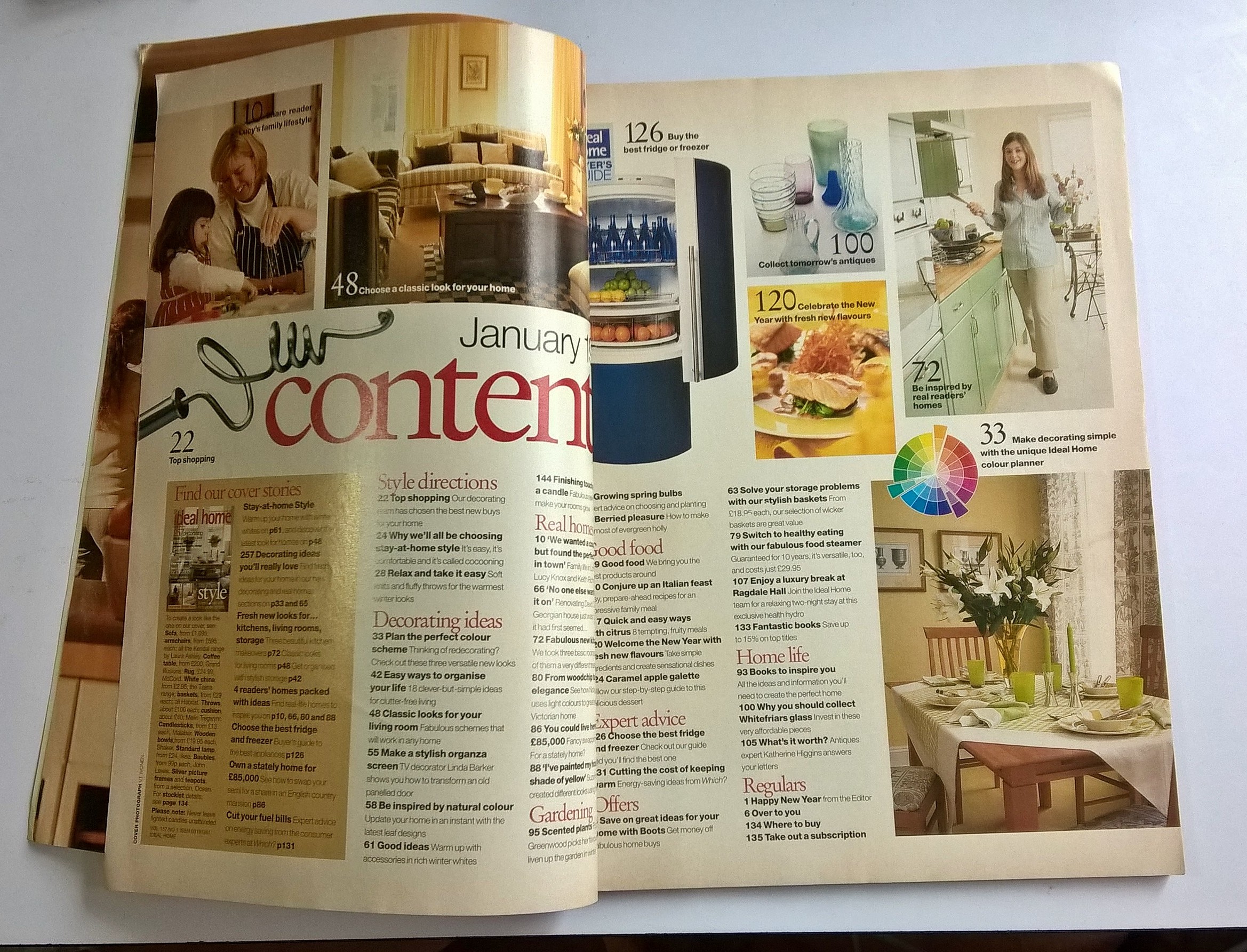 ขายนิตยสารเก่า บ้านและตกแต่ง IDEAL HOME January 1999,committed to excellence since 1920,275 decorating ideas you'll really love,fresh new loooks for kitchens,living rooms,storages, 4 readers'homes packed with ideas,choose the best fridge and fre