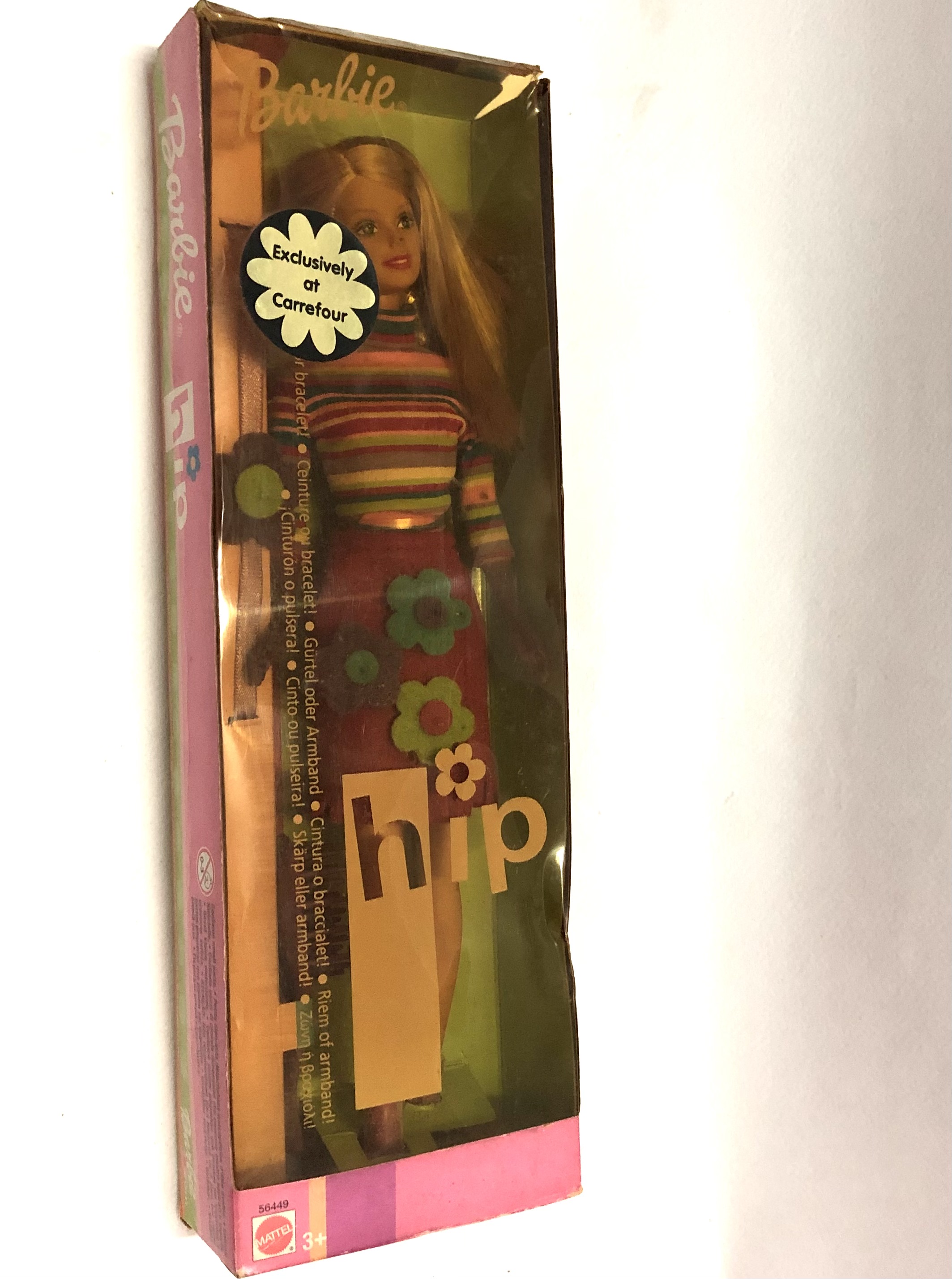 มิอ2 สภาพเก่าเก็บในกล่อง ตุ๊กตาบาร์บี้ รุ่น Hip Only at Carrefour