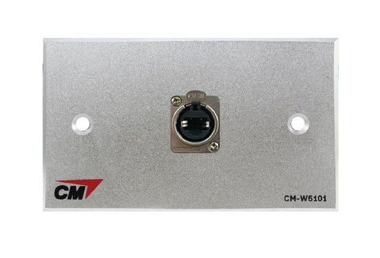 CM CM-W5101XEP แผ่นติด Jack RJ45 ติดแท่นแบบย้ำ 1 ช่อง