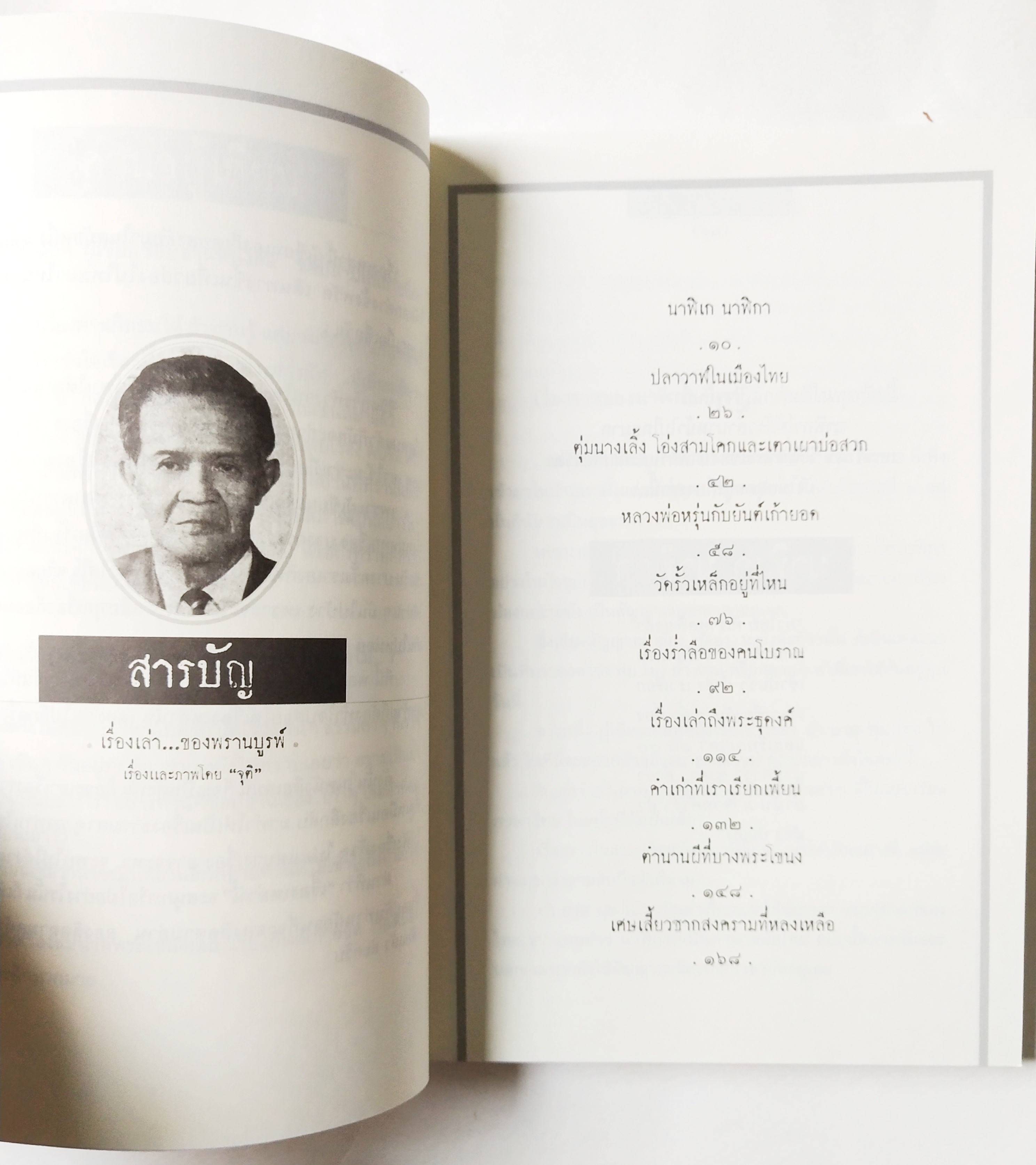 หนังสือเก่า เรื่องสั้น "เรื่องเล่าของ พรานบูรพ์" โดย จุติ อ่านเรื่องเล่าจากศิลปิน ผู้มีหลายมุมมอง ที่ถ่ายทอดผ่านตัวหนังสือ