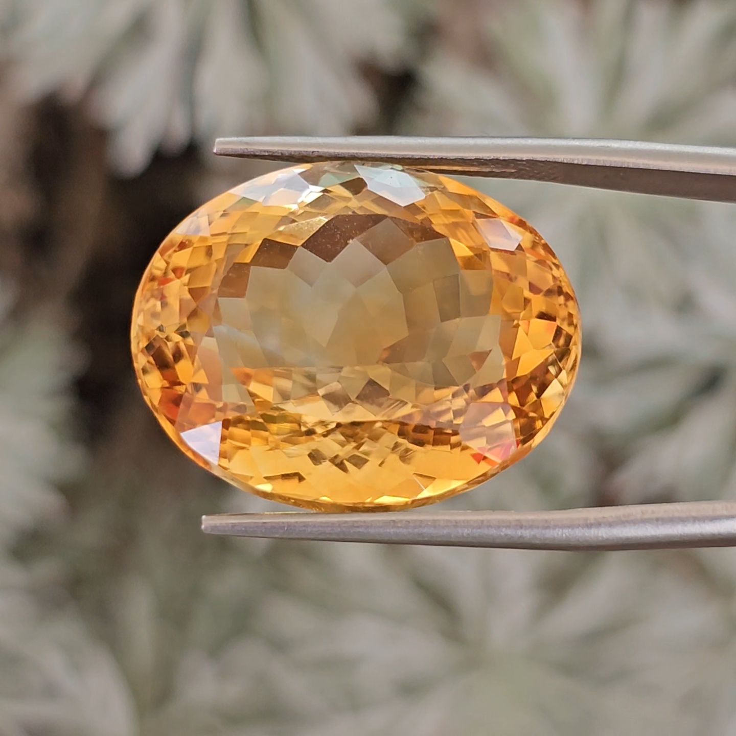 พลอย ซิทริน Citrine 32.66 กะรัต (Cts.) พลอยแท้ อัญมณีมงคลประจําวันเกิด เครื่องประดับพลอย